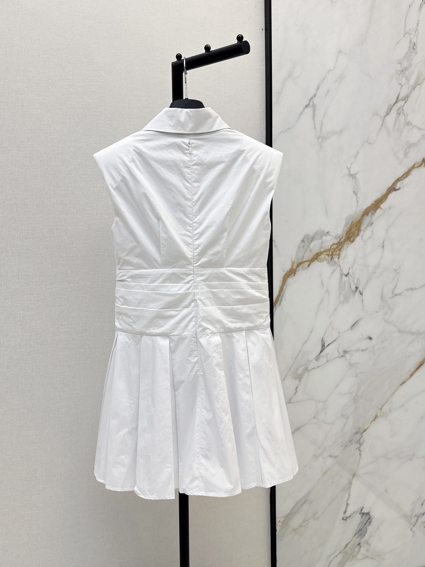 Bal 26ss sleeveless shirt dress