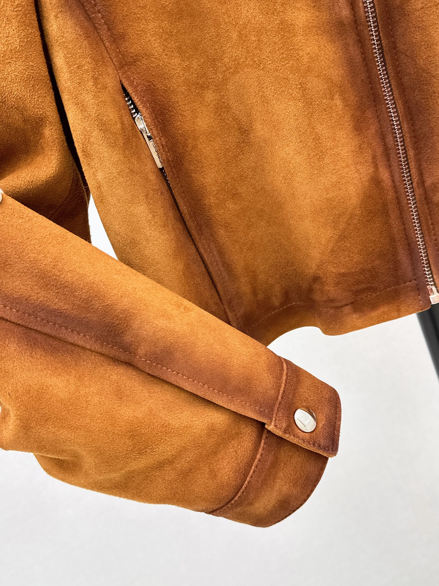 Miu 26ss suede leather jacket
