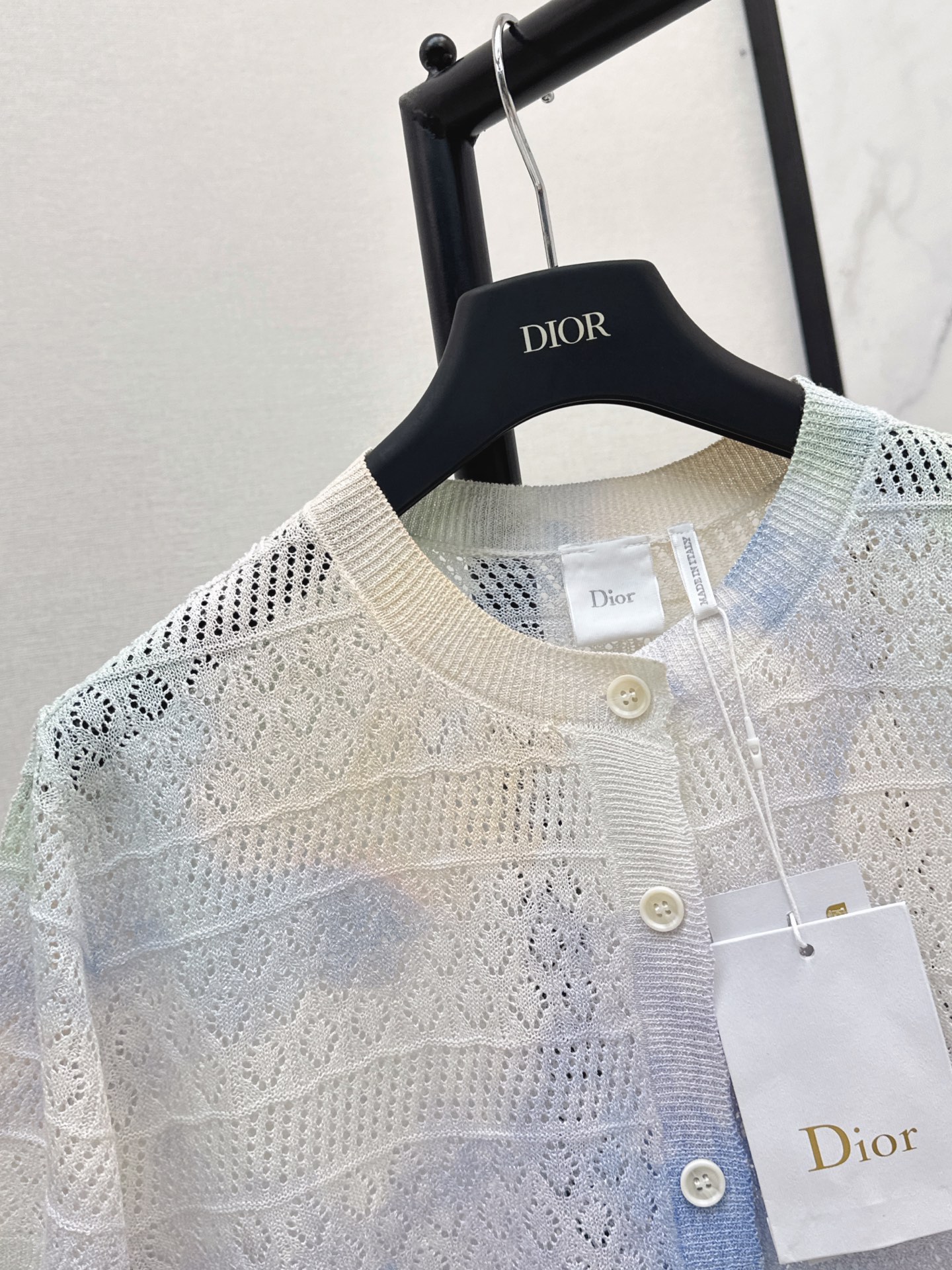 CD 26ss gradient knit cardigan