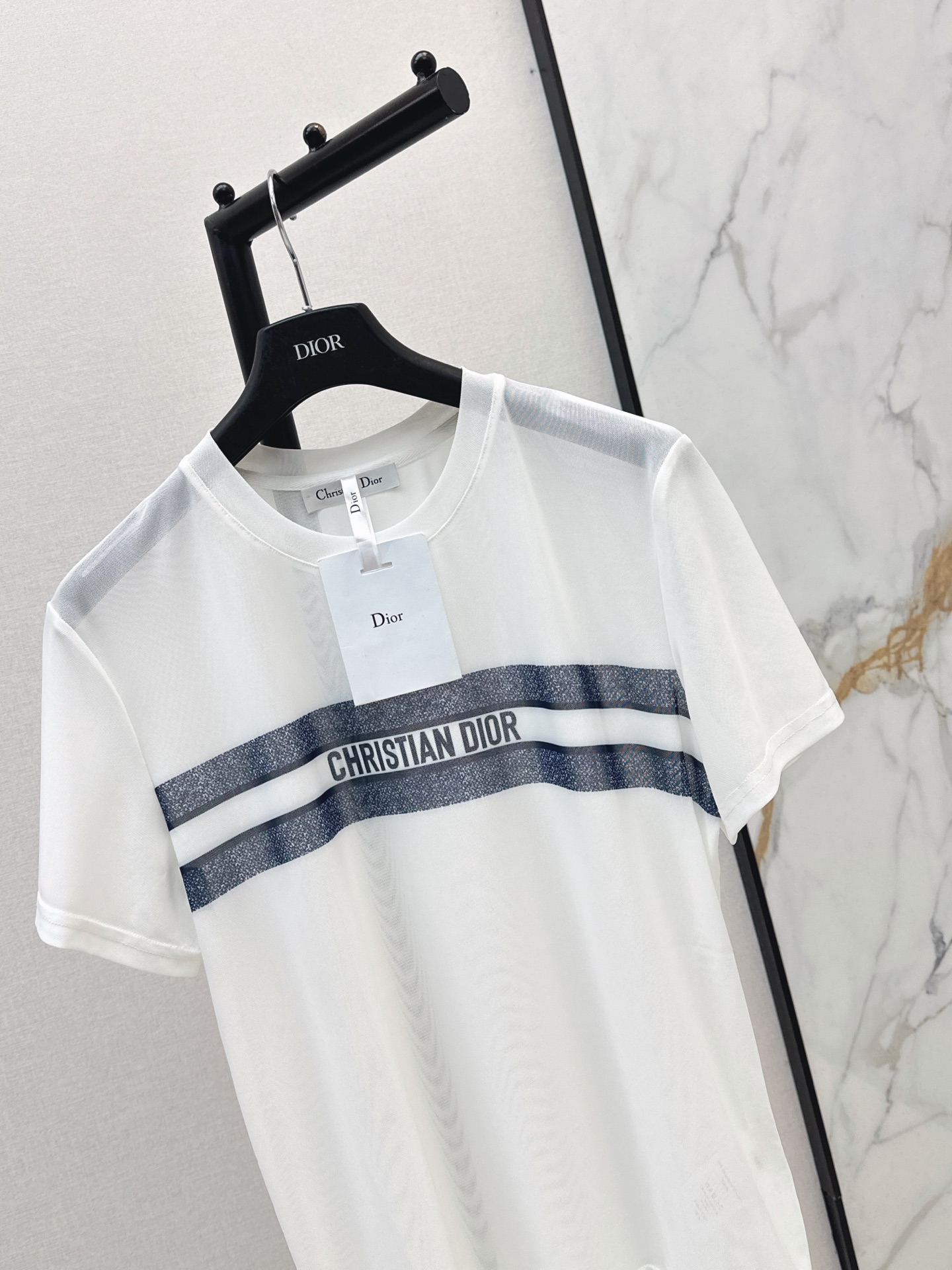 CD 26ss print mesh t-shirt