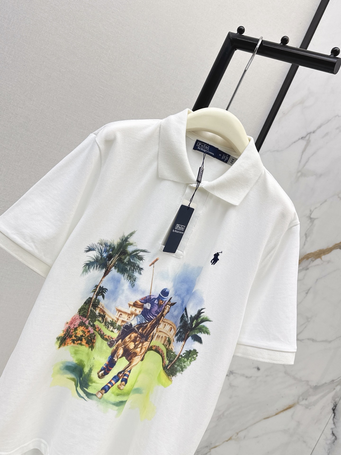 Ralp 26ss print polo shirt