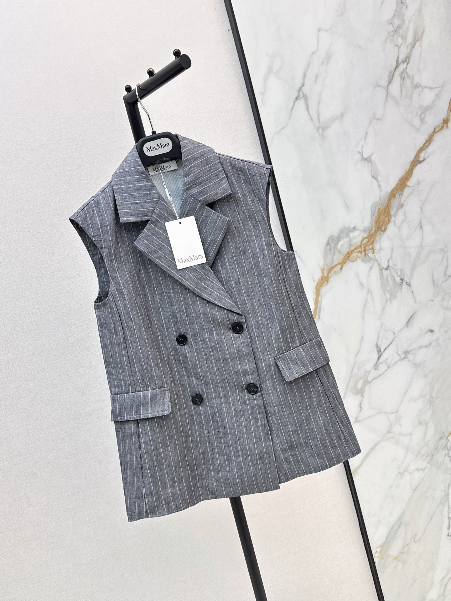 Max 26ss stripe suit vest