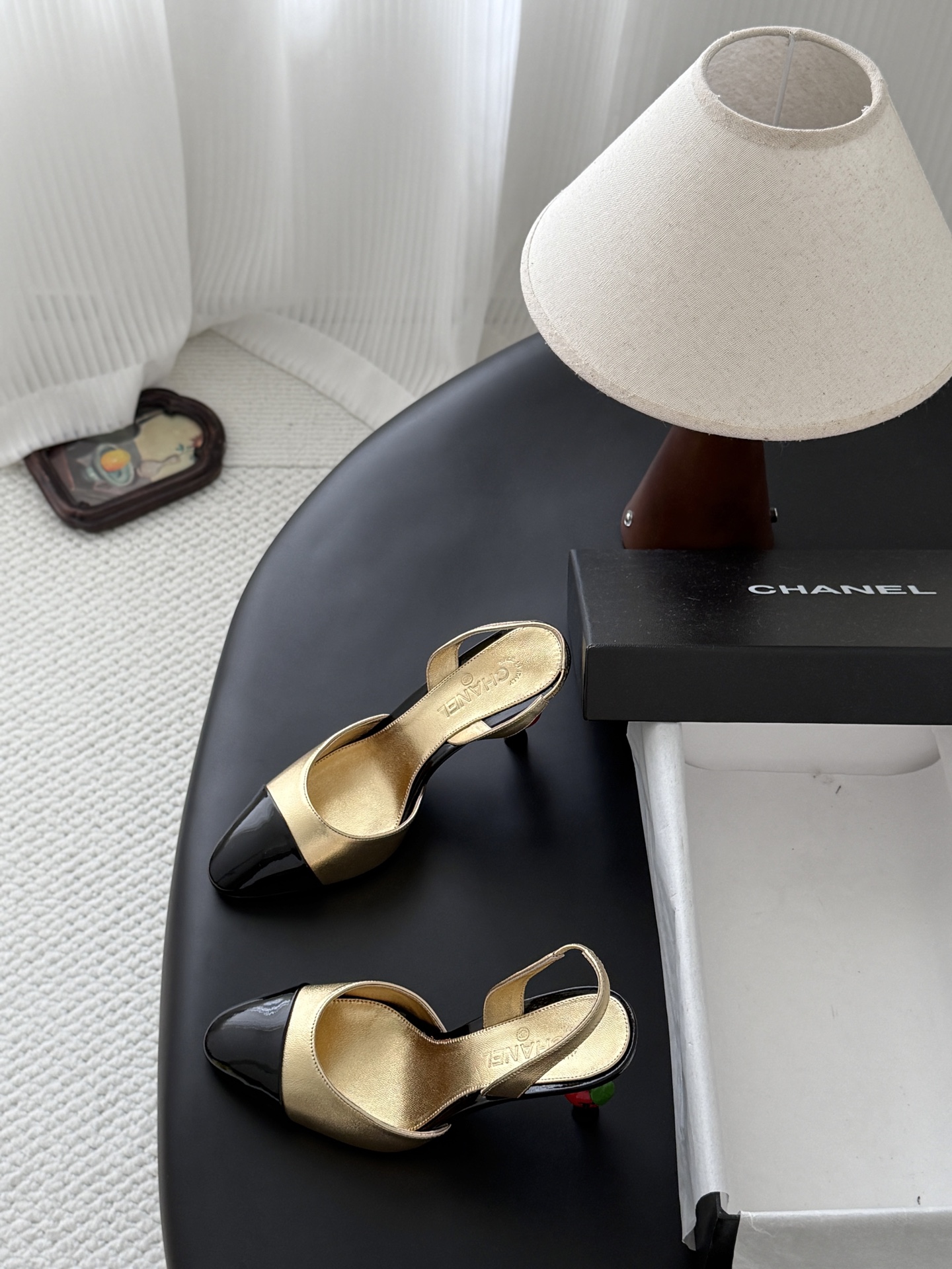 Chan 26A slingback heels