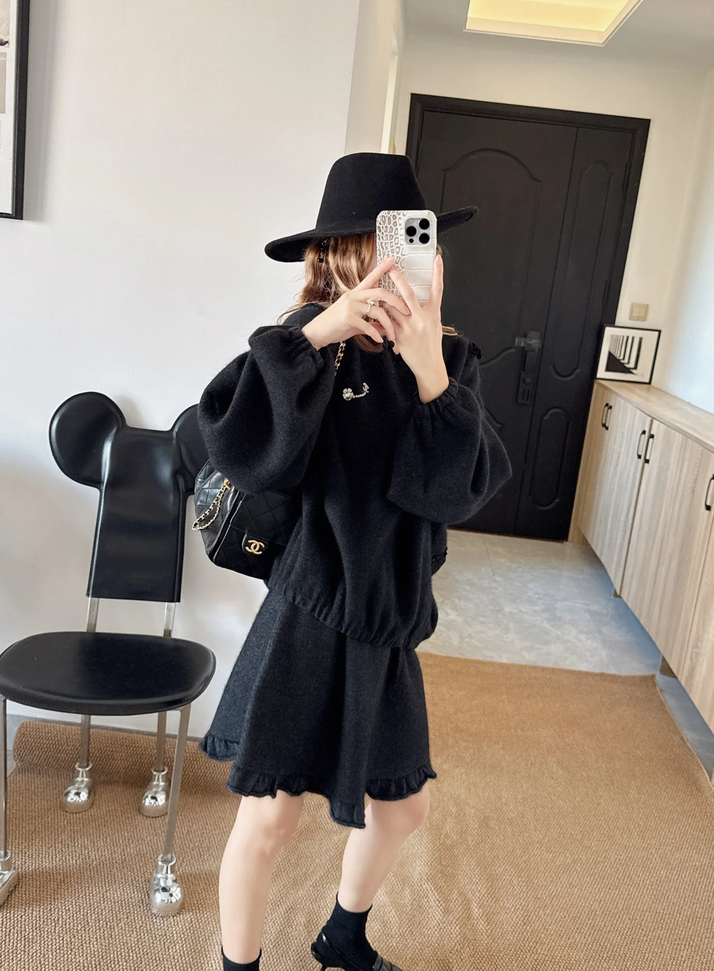 Chan 26ss wool outfit set