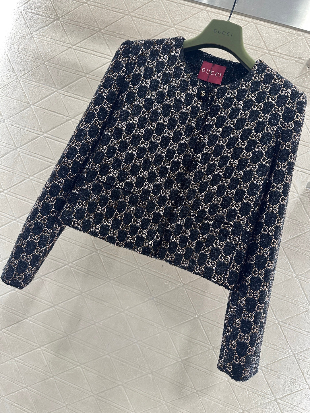 Gucc 26ss rhinestones blazer