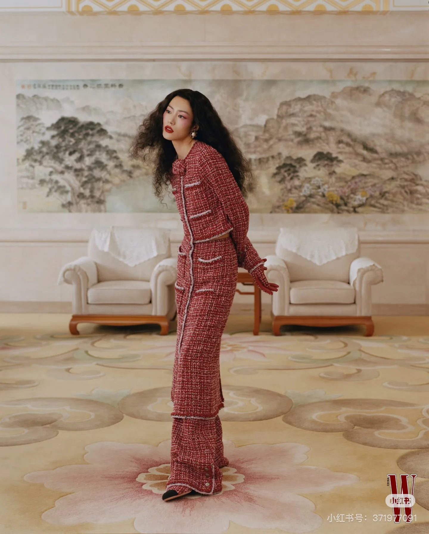 Chan 25fw tweed pants