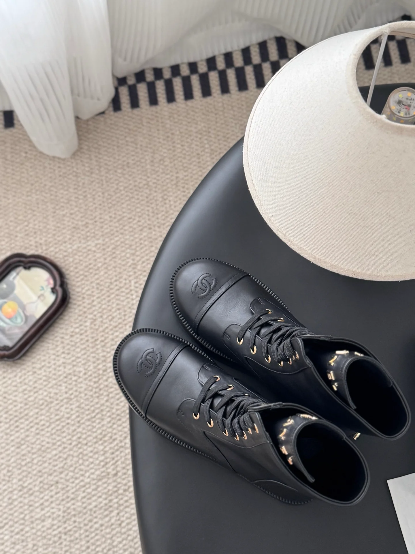 Chan 25fw ankle boots