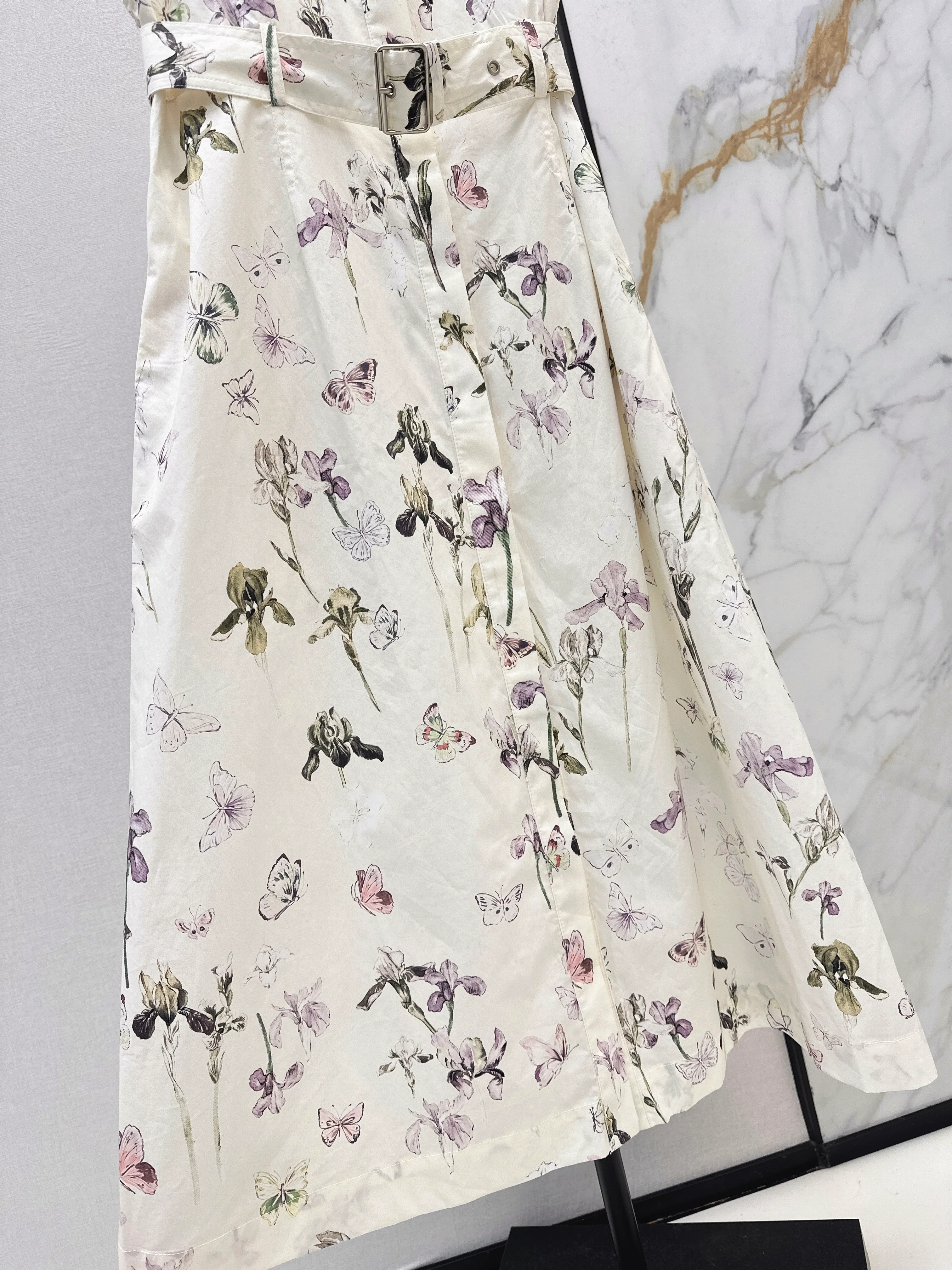 CD 26ss floral print shirt dress