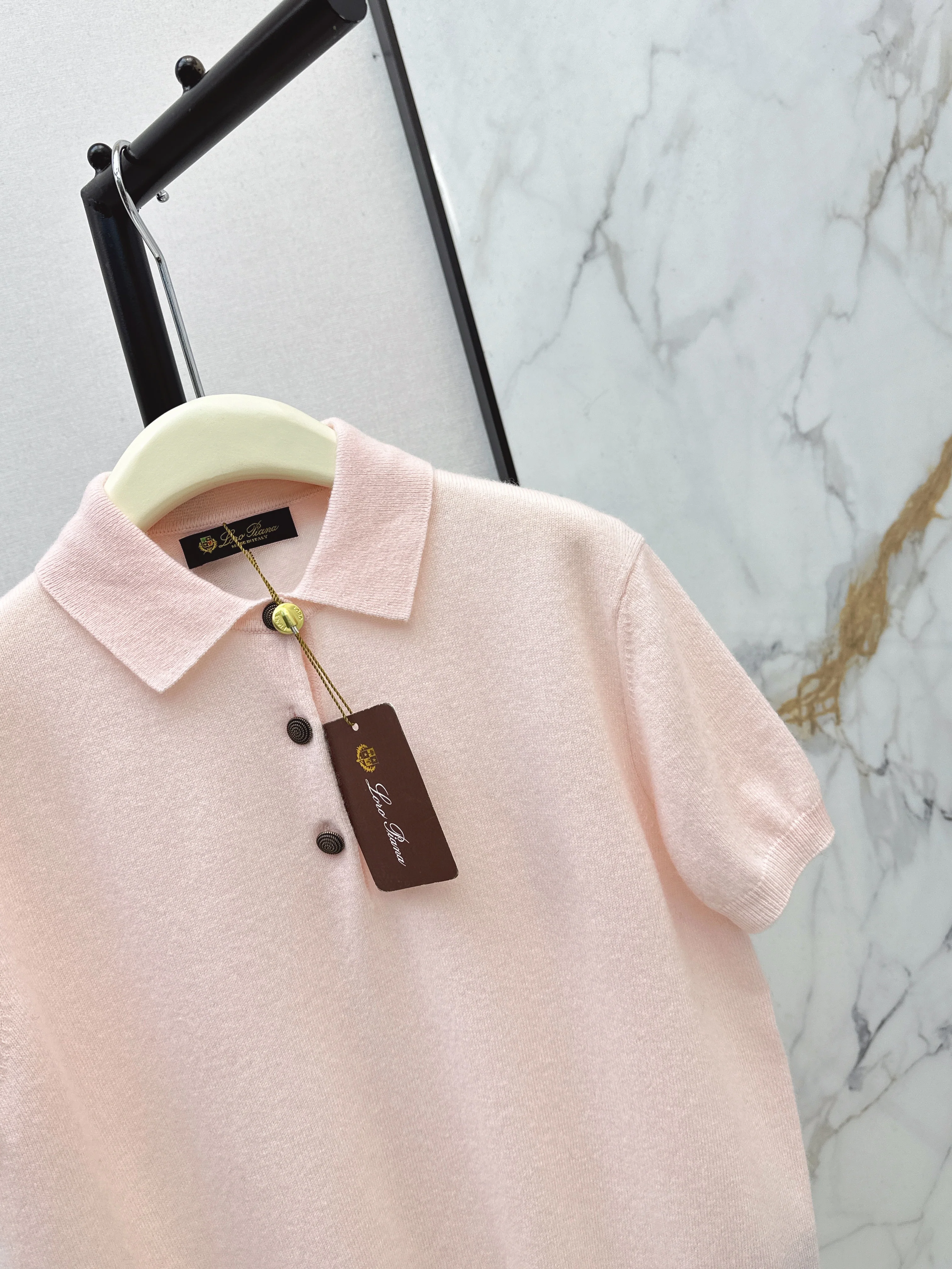 Loro 26ss cashmere polo shirts