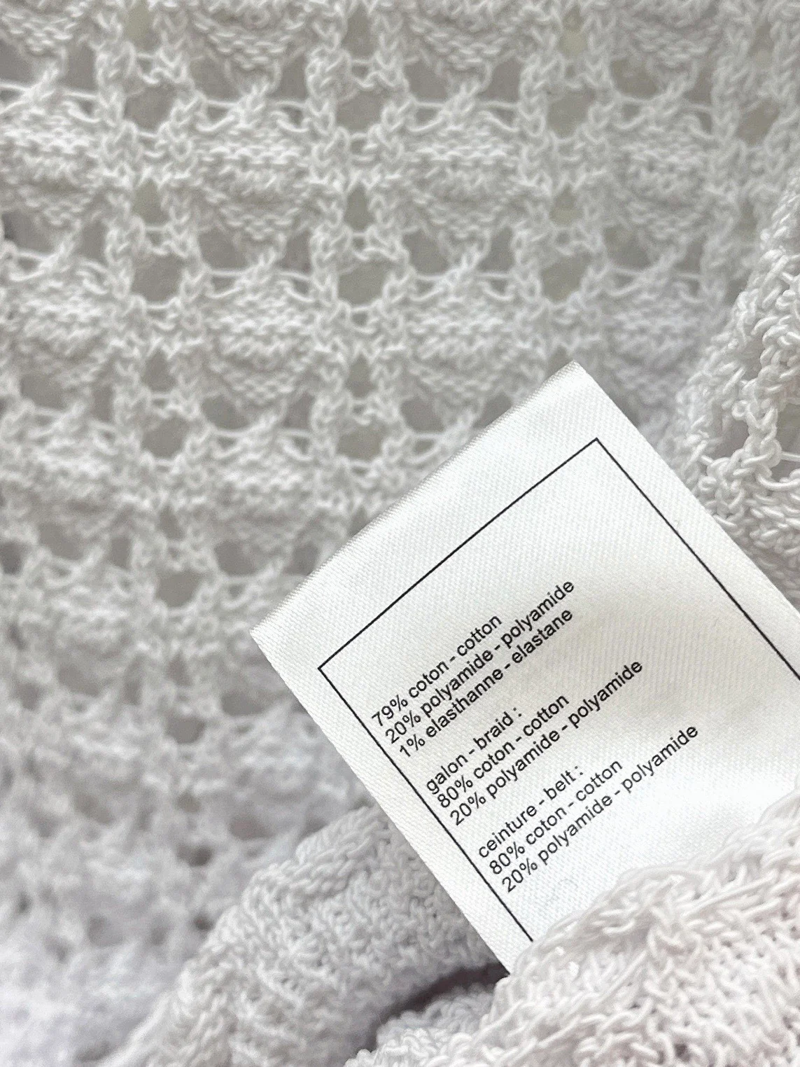 Chan 26ss hollow knitwear