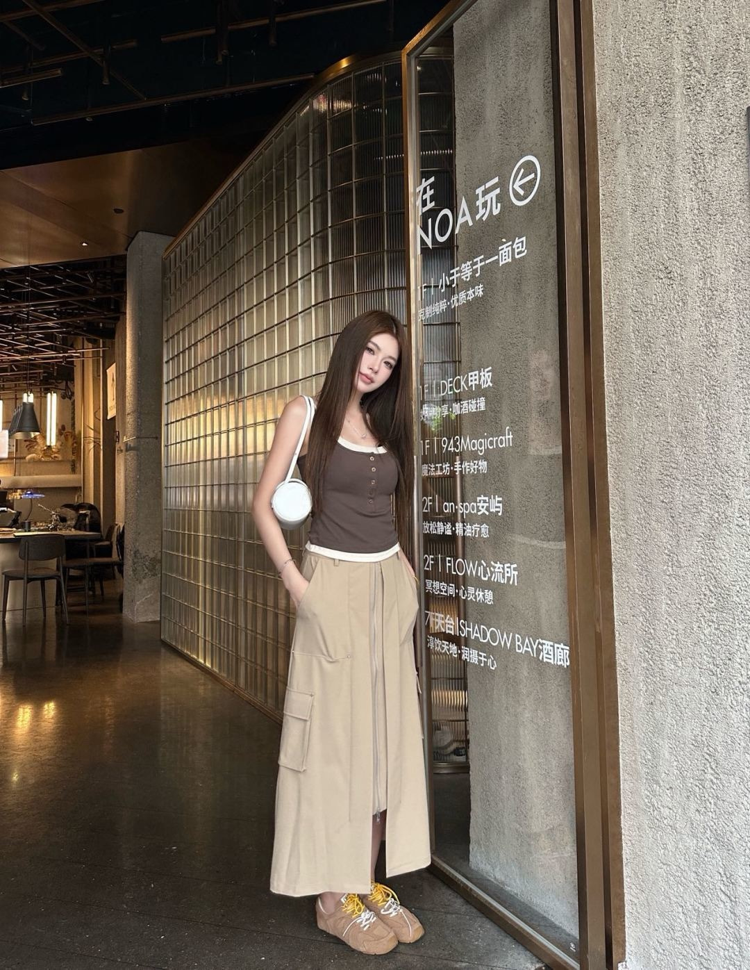 Pra 26ss zip-up skirt