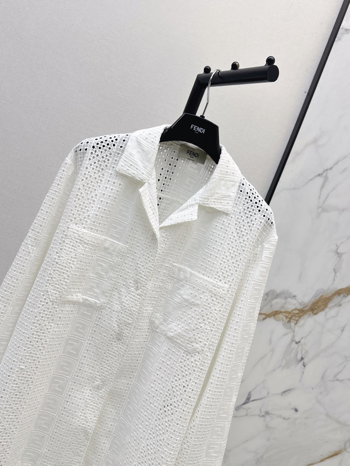 Fen 26ss hollow shirt
