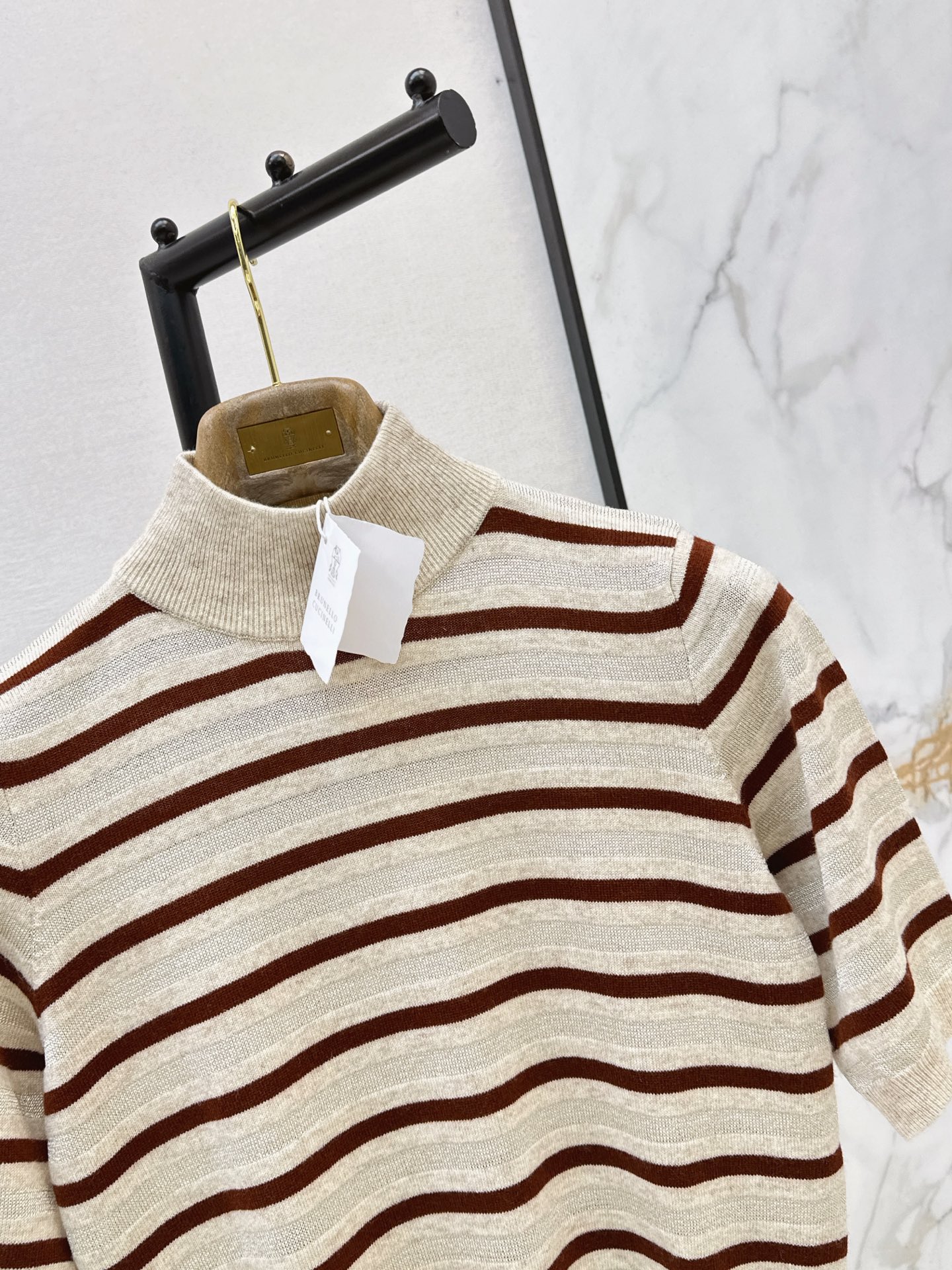 Brun 26ss stripe knitwear