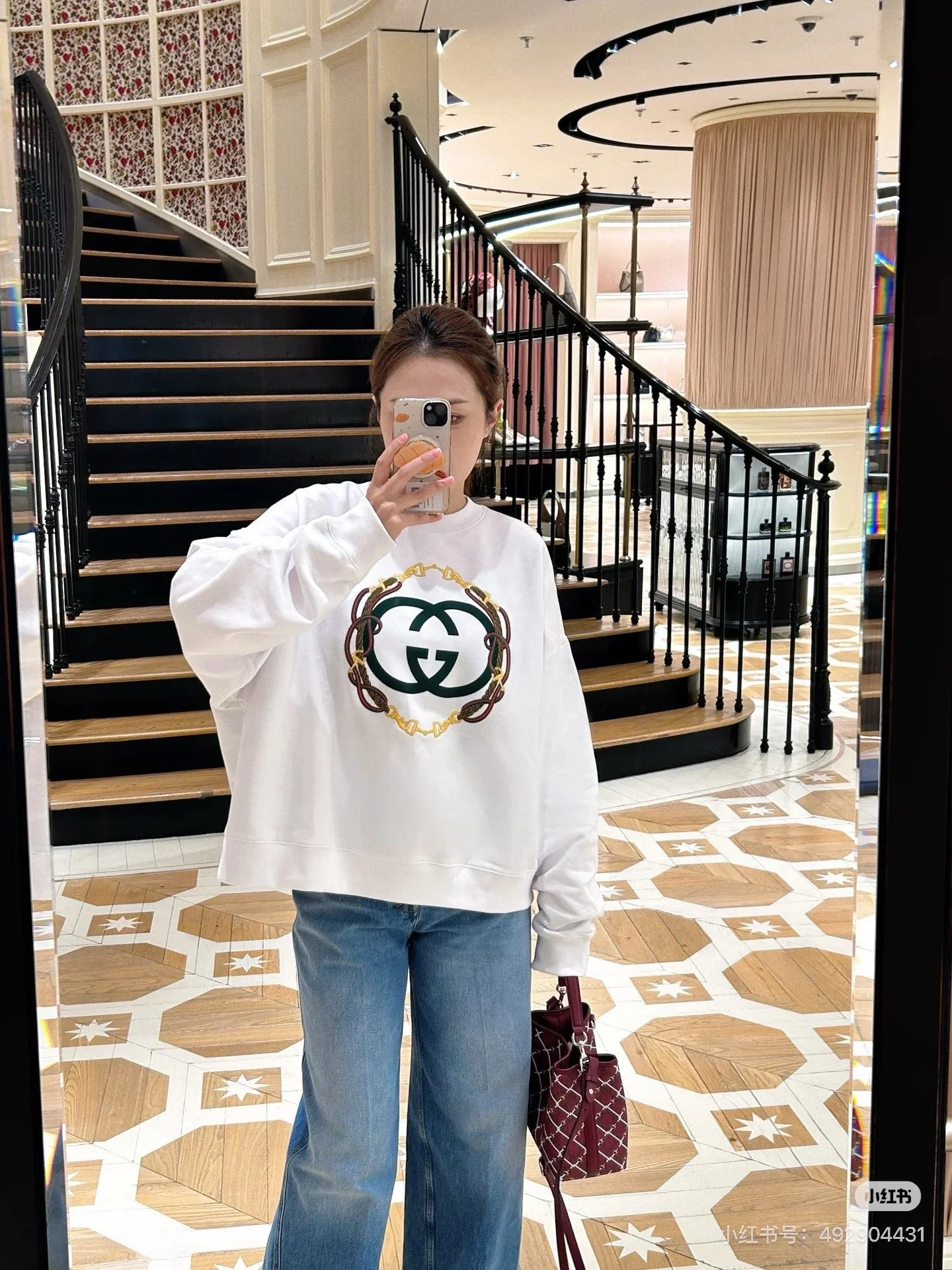 Gucc 26ss print sweatshirts