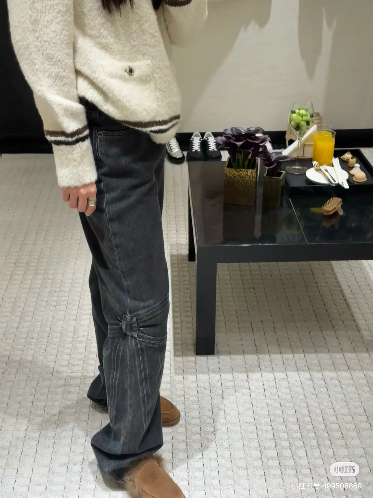 Chan 25fw cargo denim pants