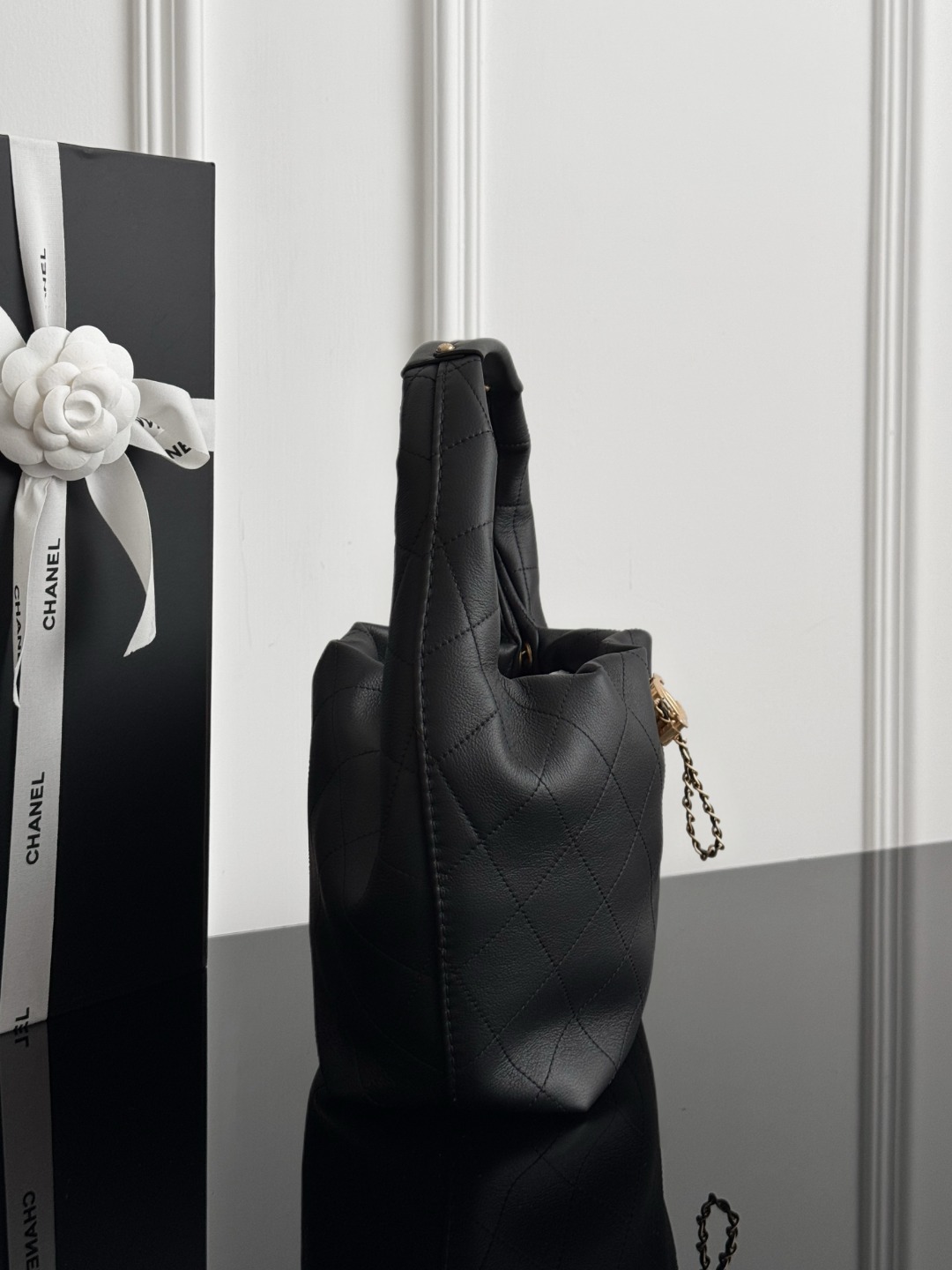 Chan26C drawstring maxi bag