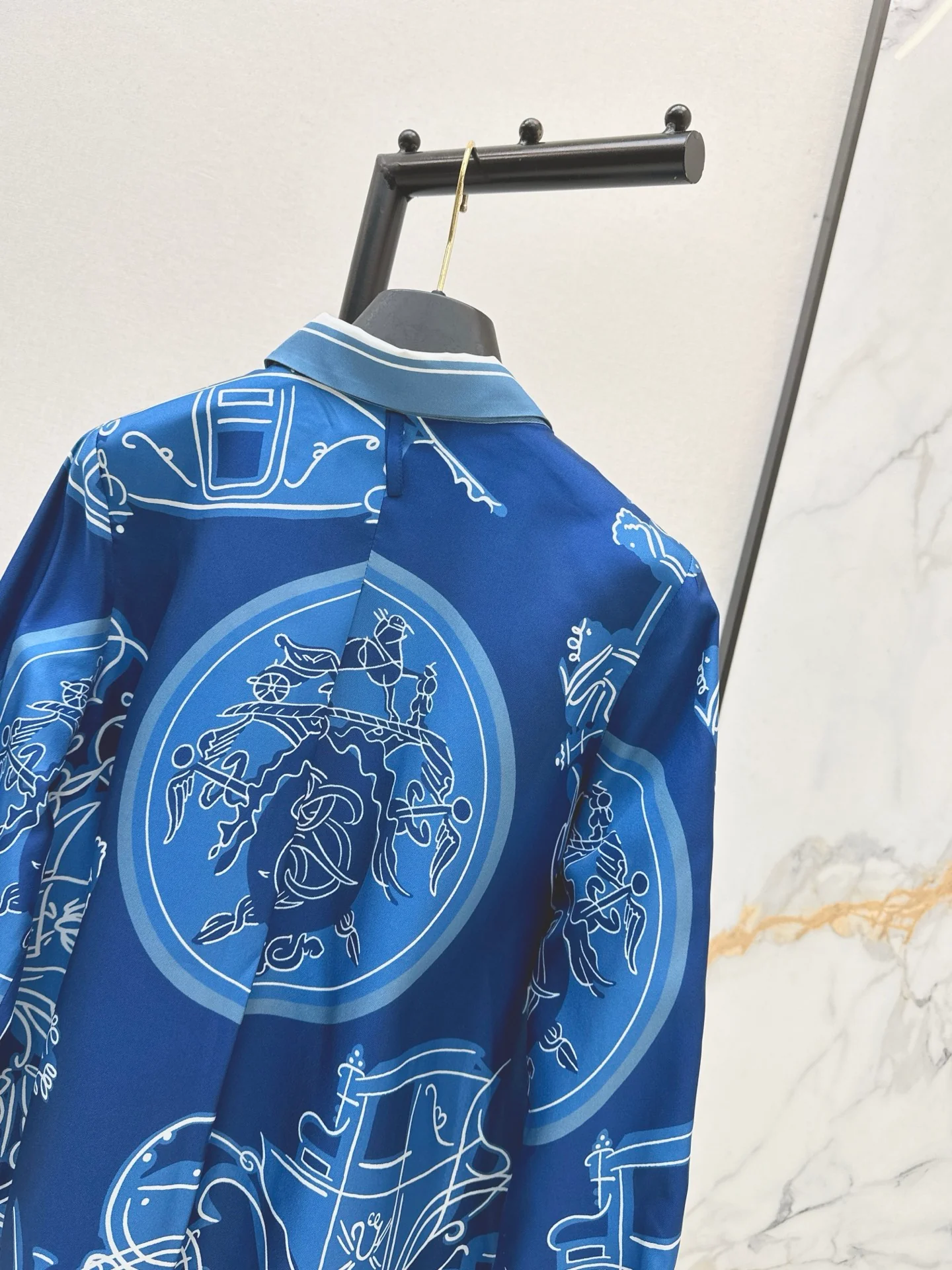 Herm 26ss print silk shirts
