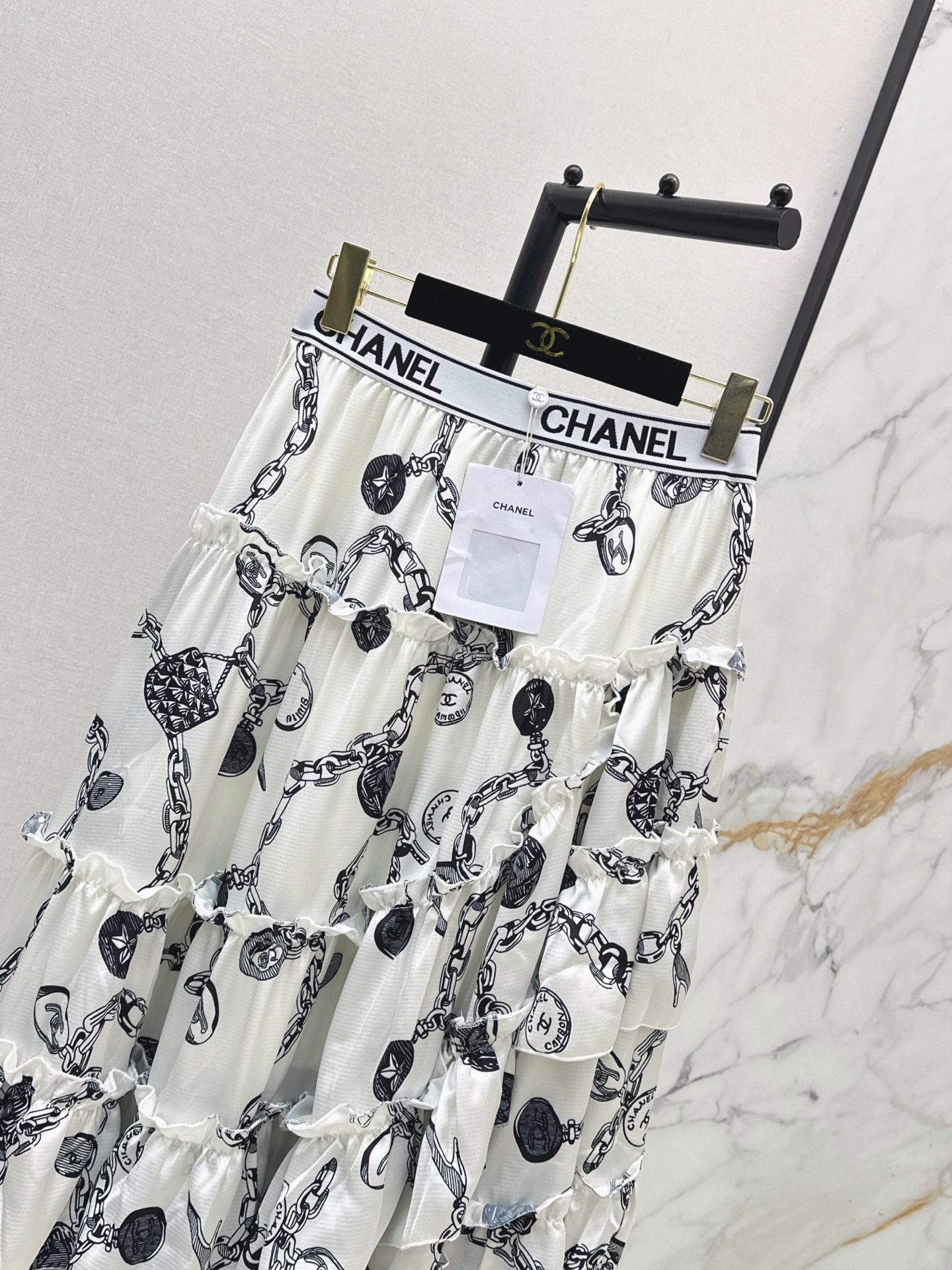 Chan 26ss print skirt