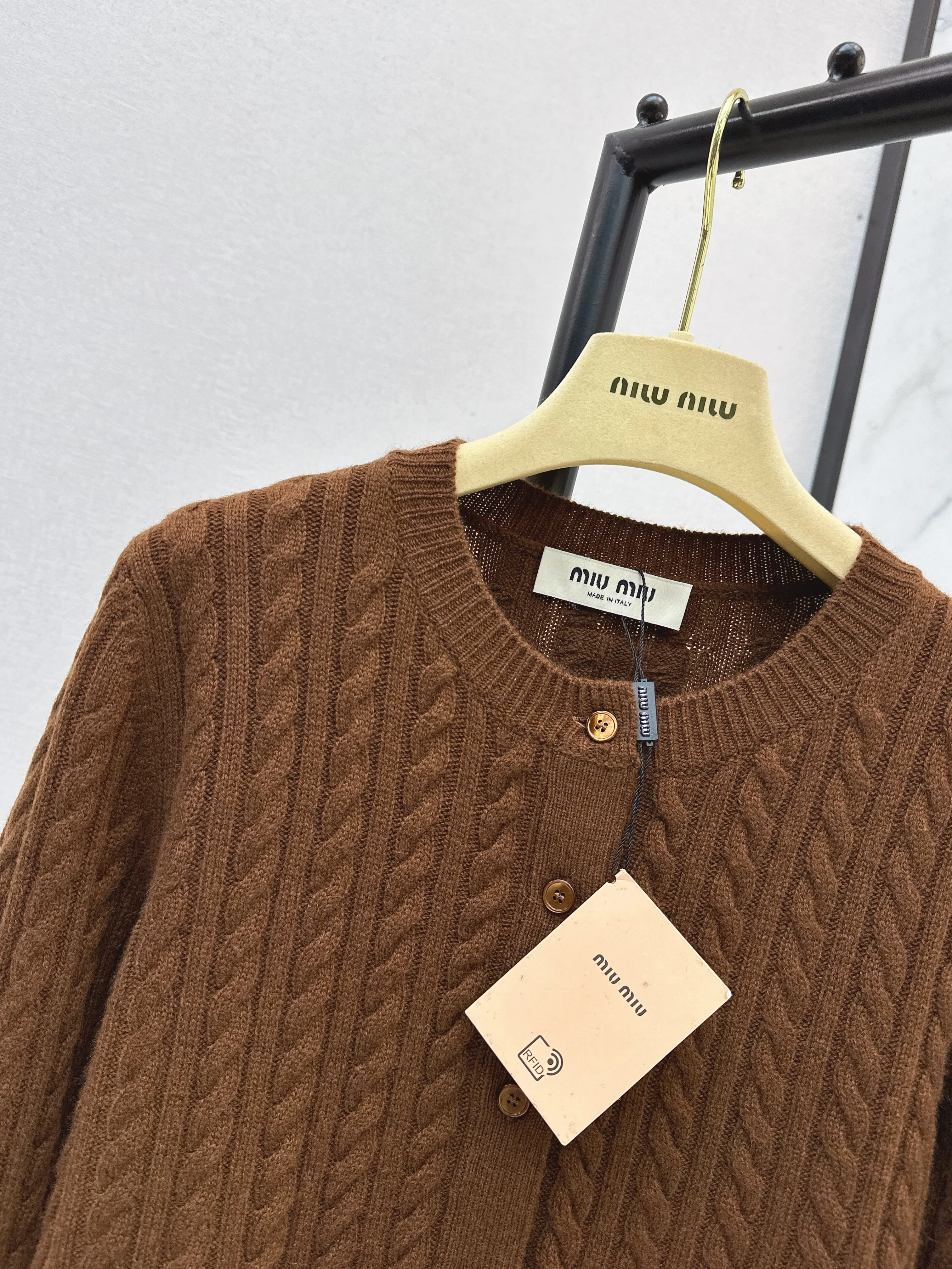 Miu 26ss knitted cardigan