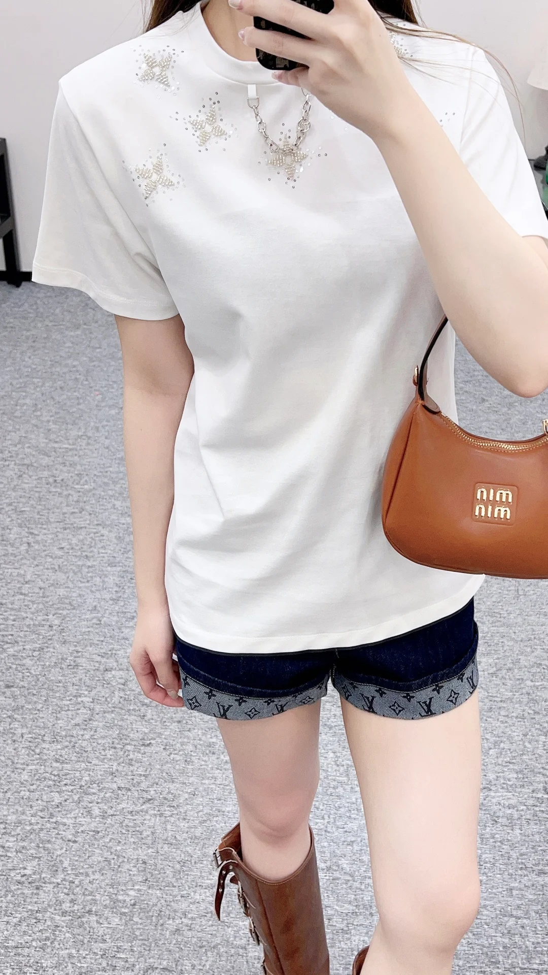Louis 26ss beading t-shirts
