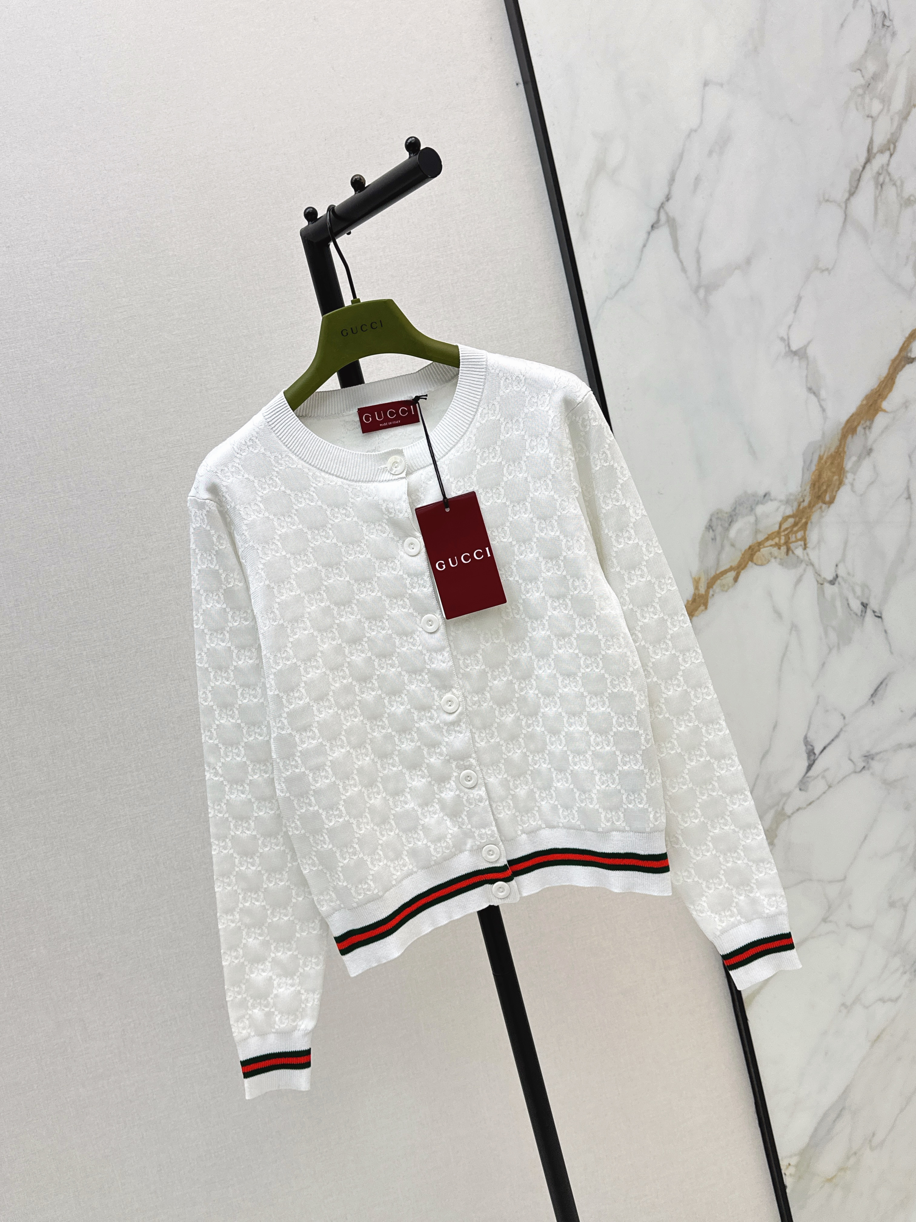 Guc 26ss jacquard cardigan