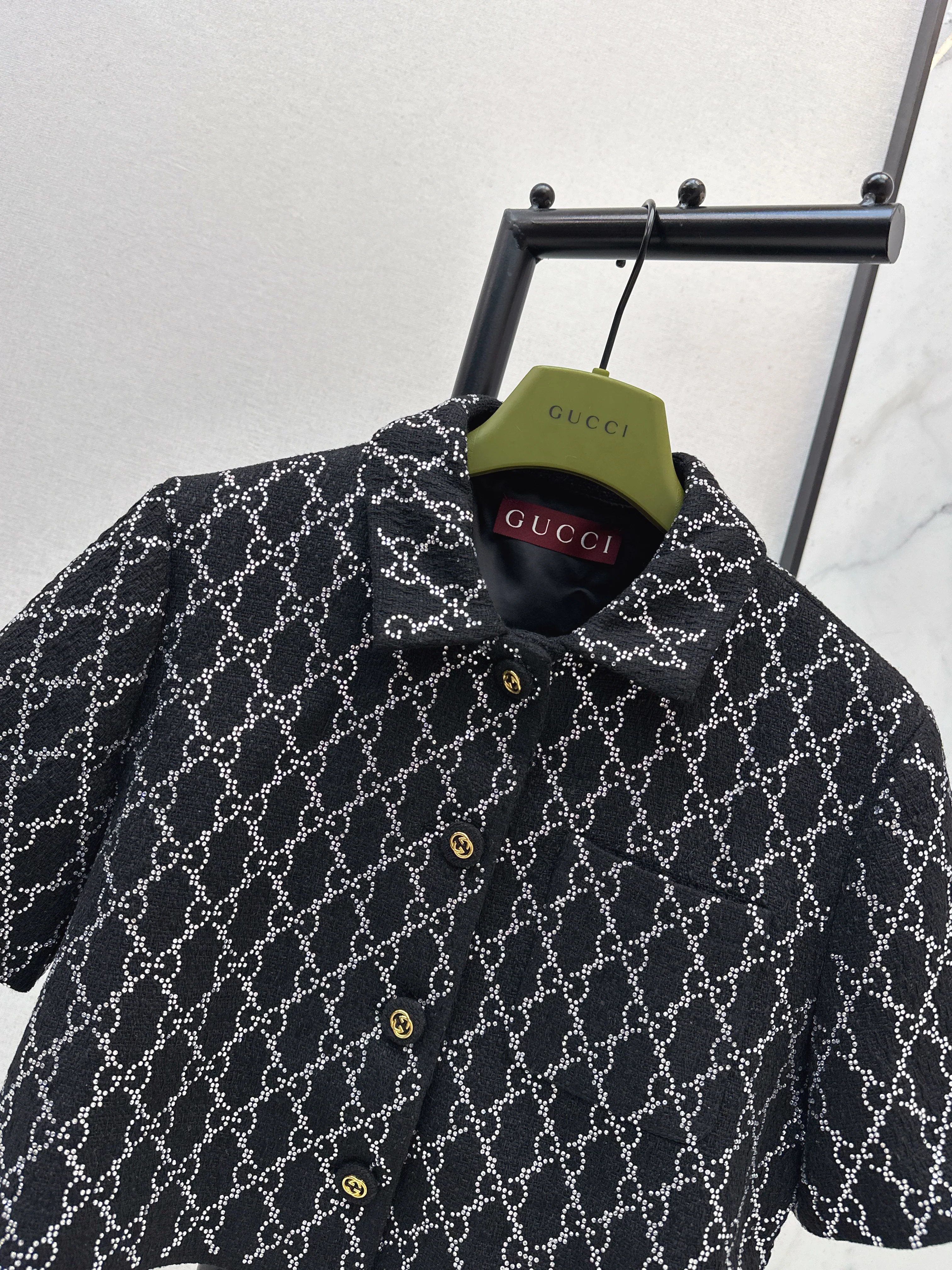 Gucc 26ss rhinestone jacket