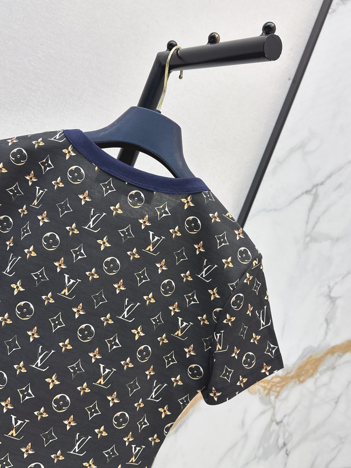 Loui 26ss cropped print t-shirt