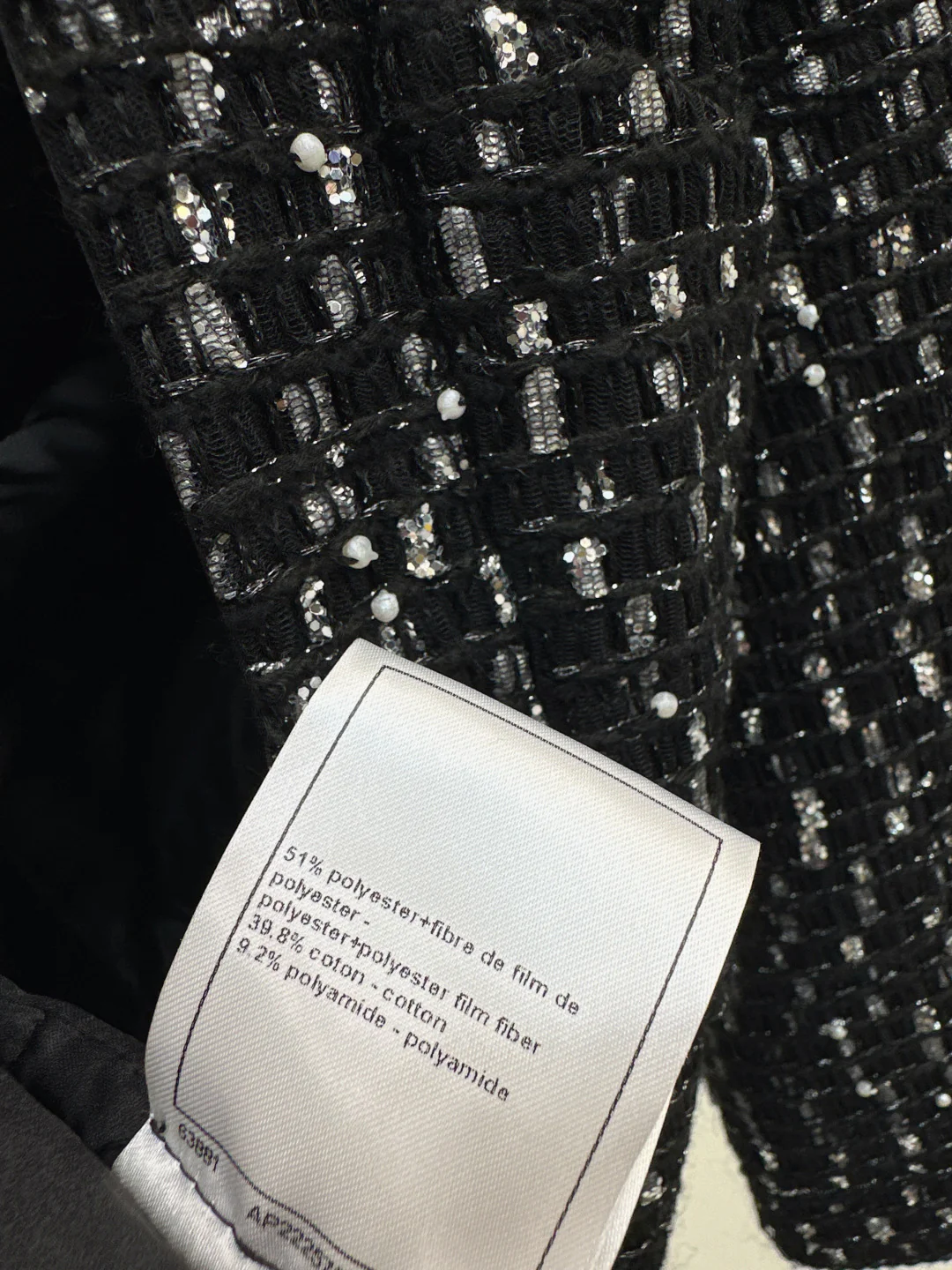 Chan 25fw sequins woven jacket