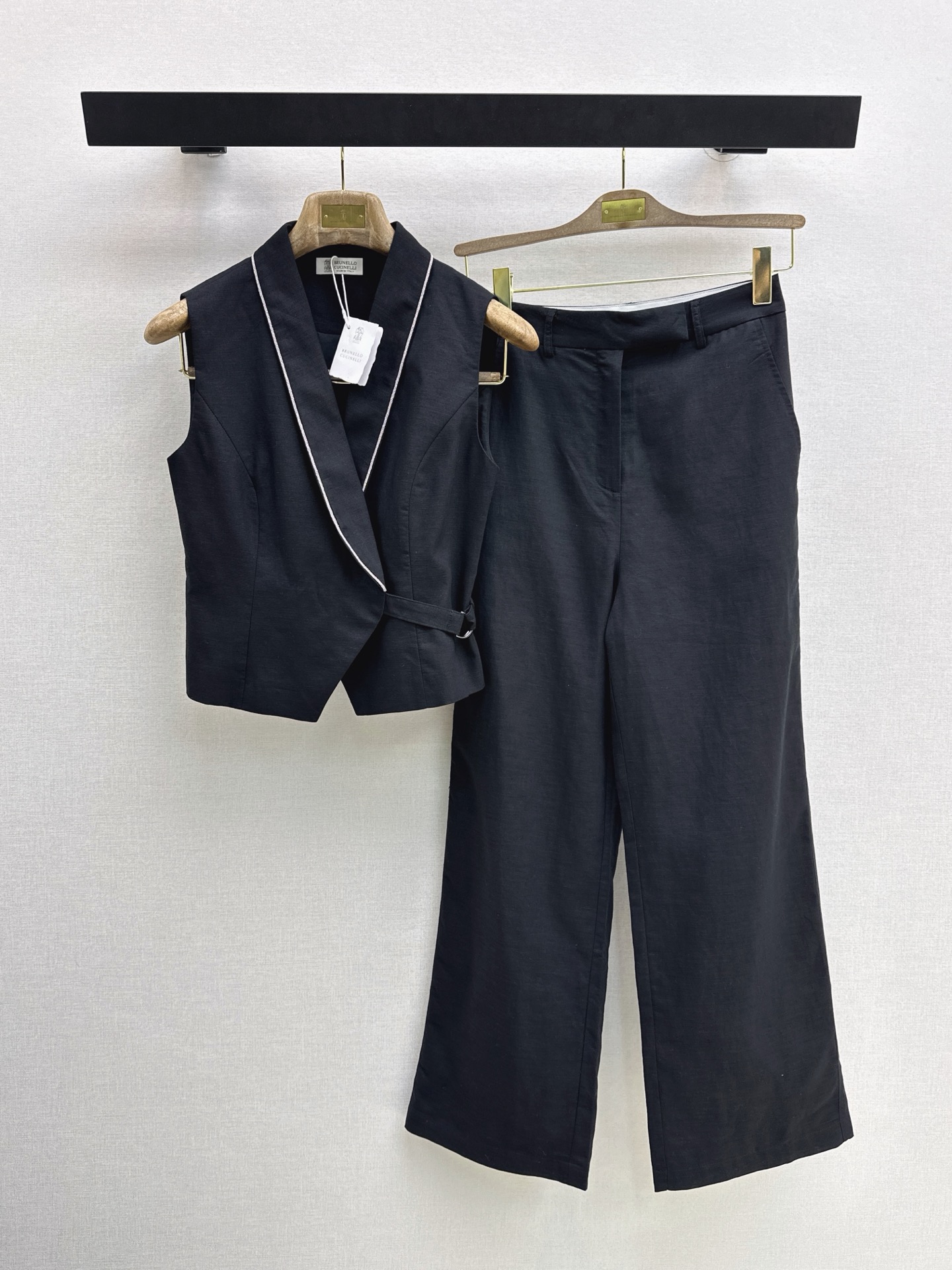 Brun 26ss waistcoat suit pants sets