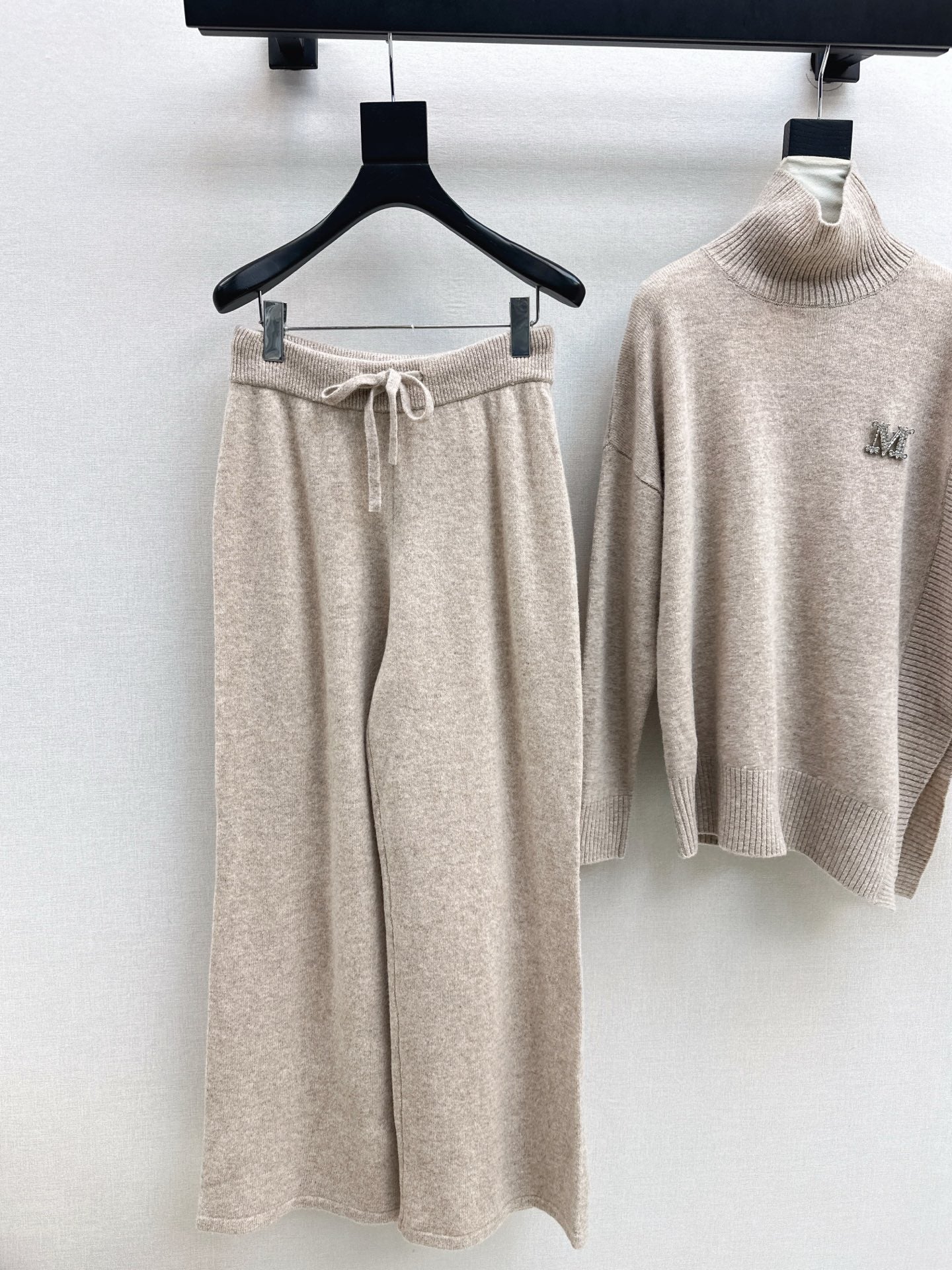Max 25fw knit high neck sweater+pants outfit sets