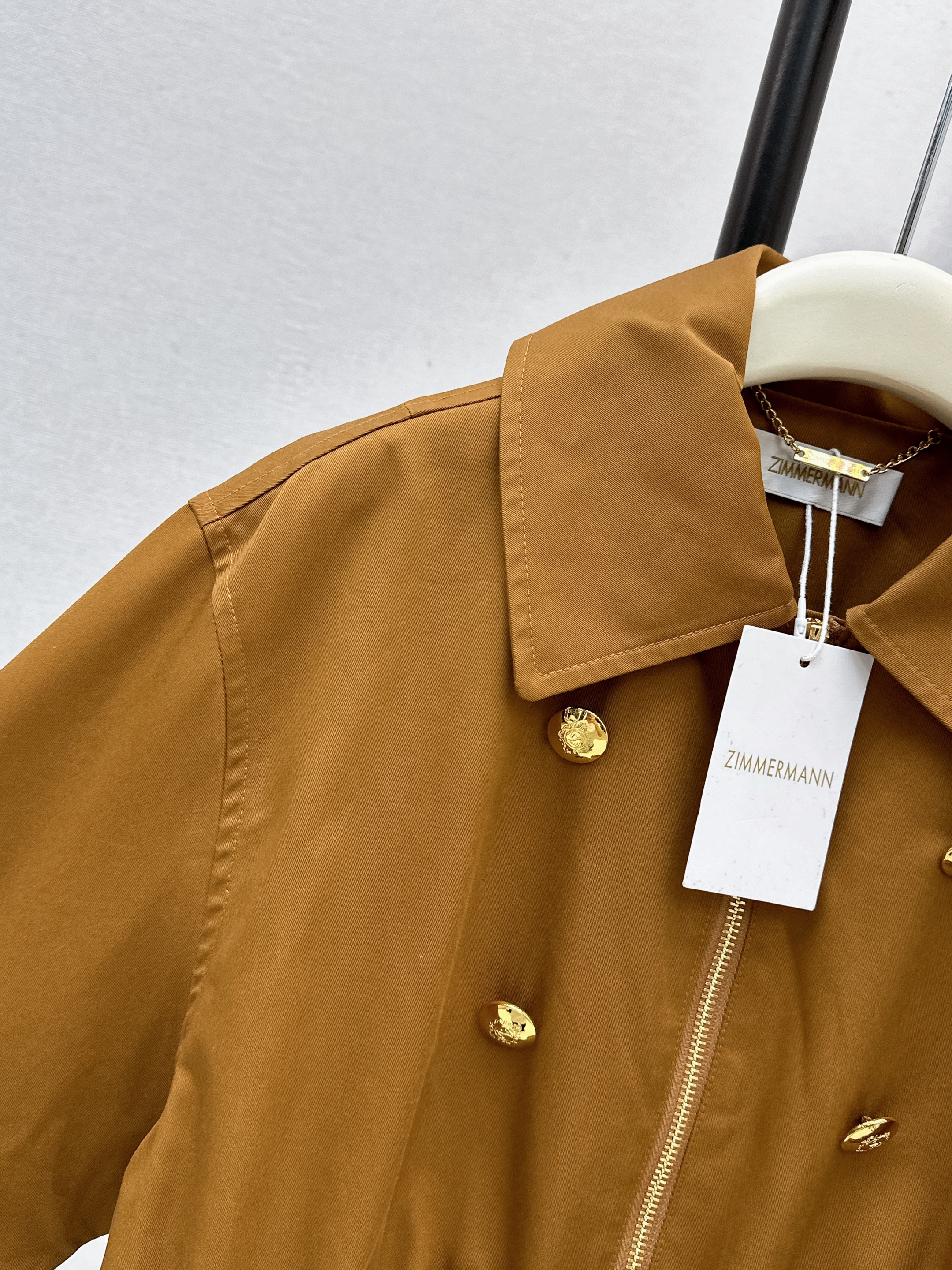 Zimm 26ss drawstring trench coat