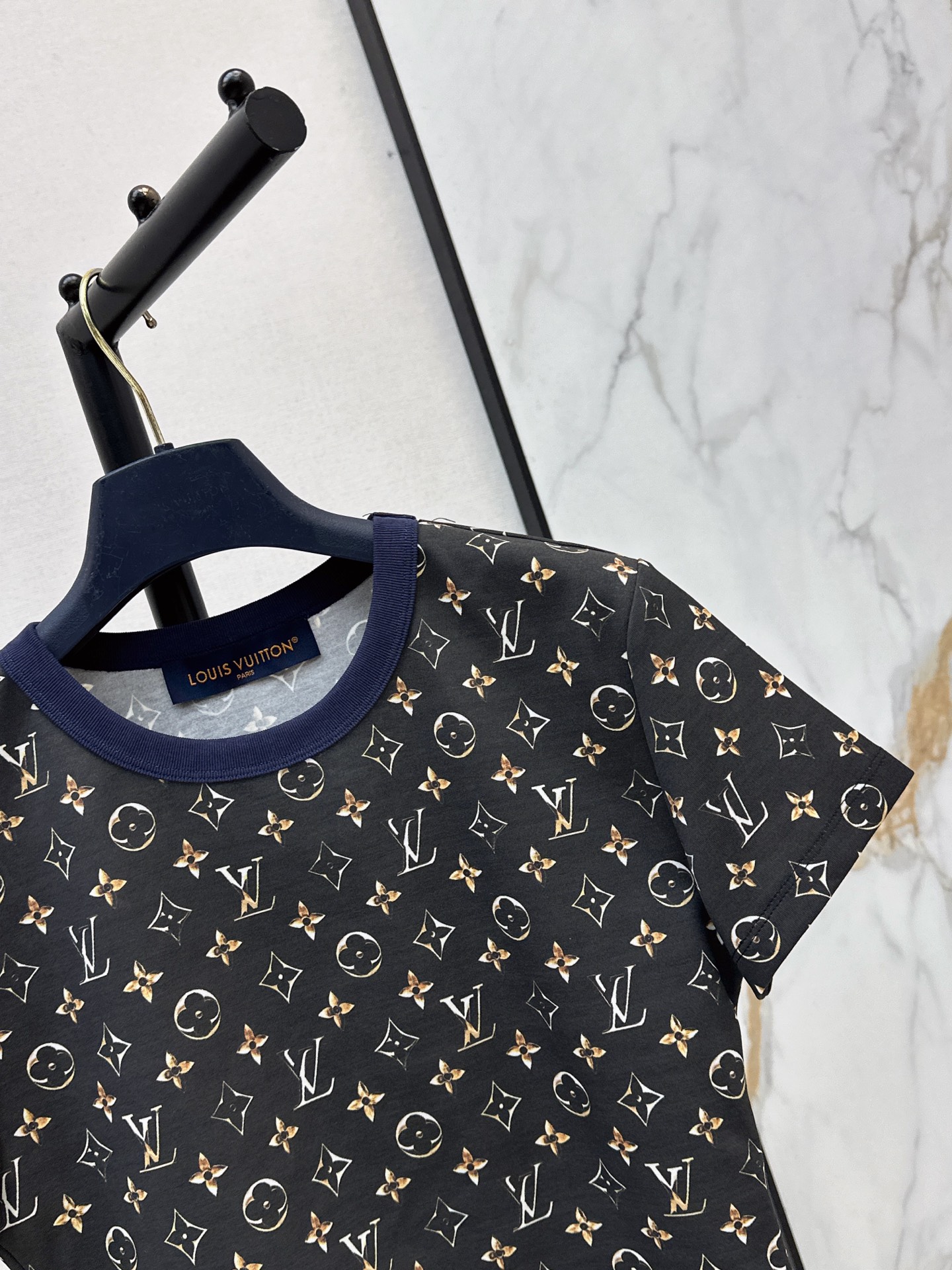 Loui 26ss cropped print t-shirt
