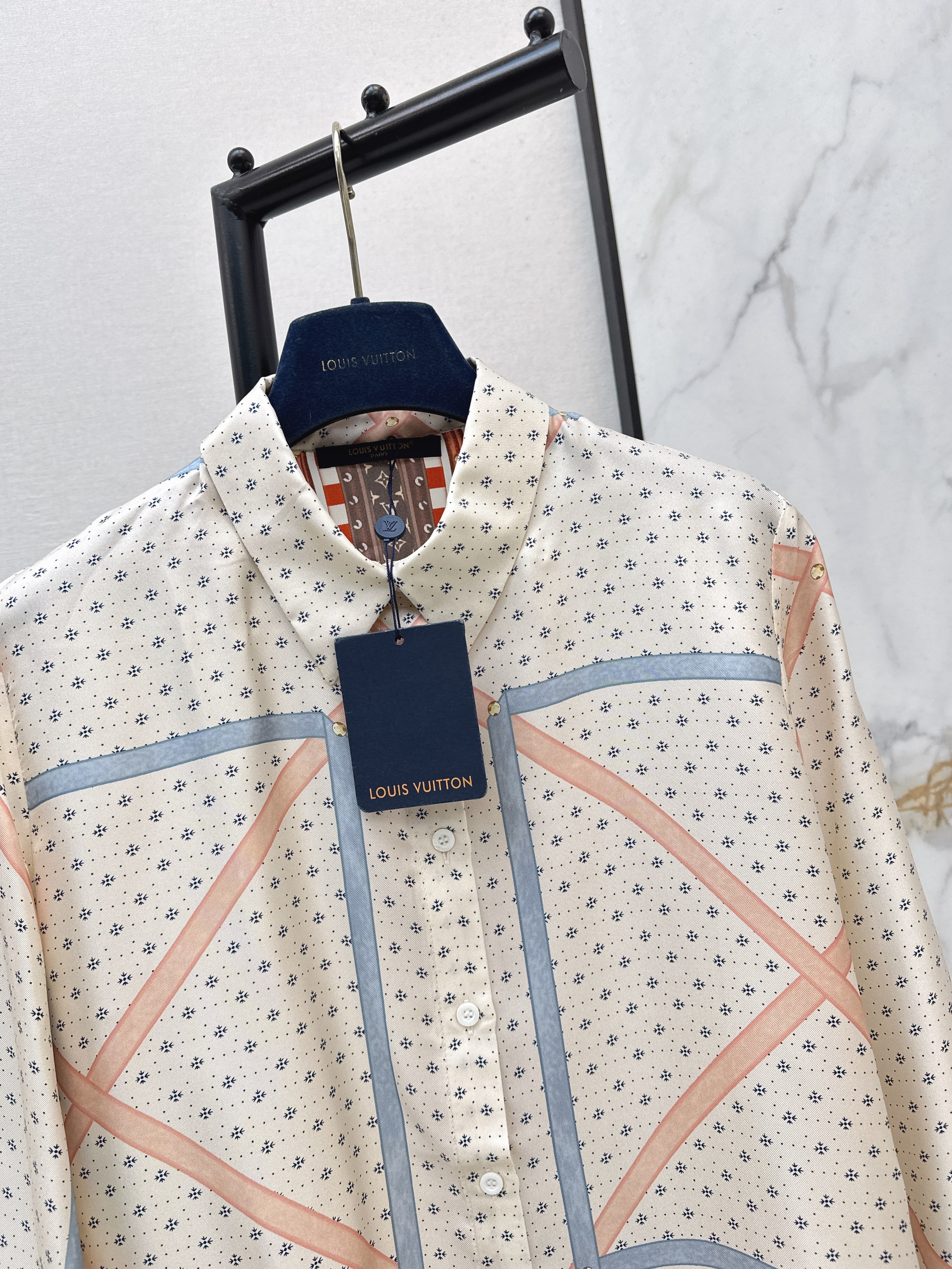 Loui 26ss print silk shirt