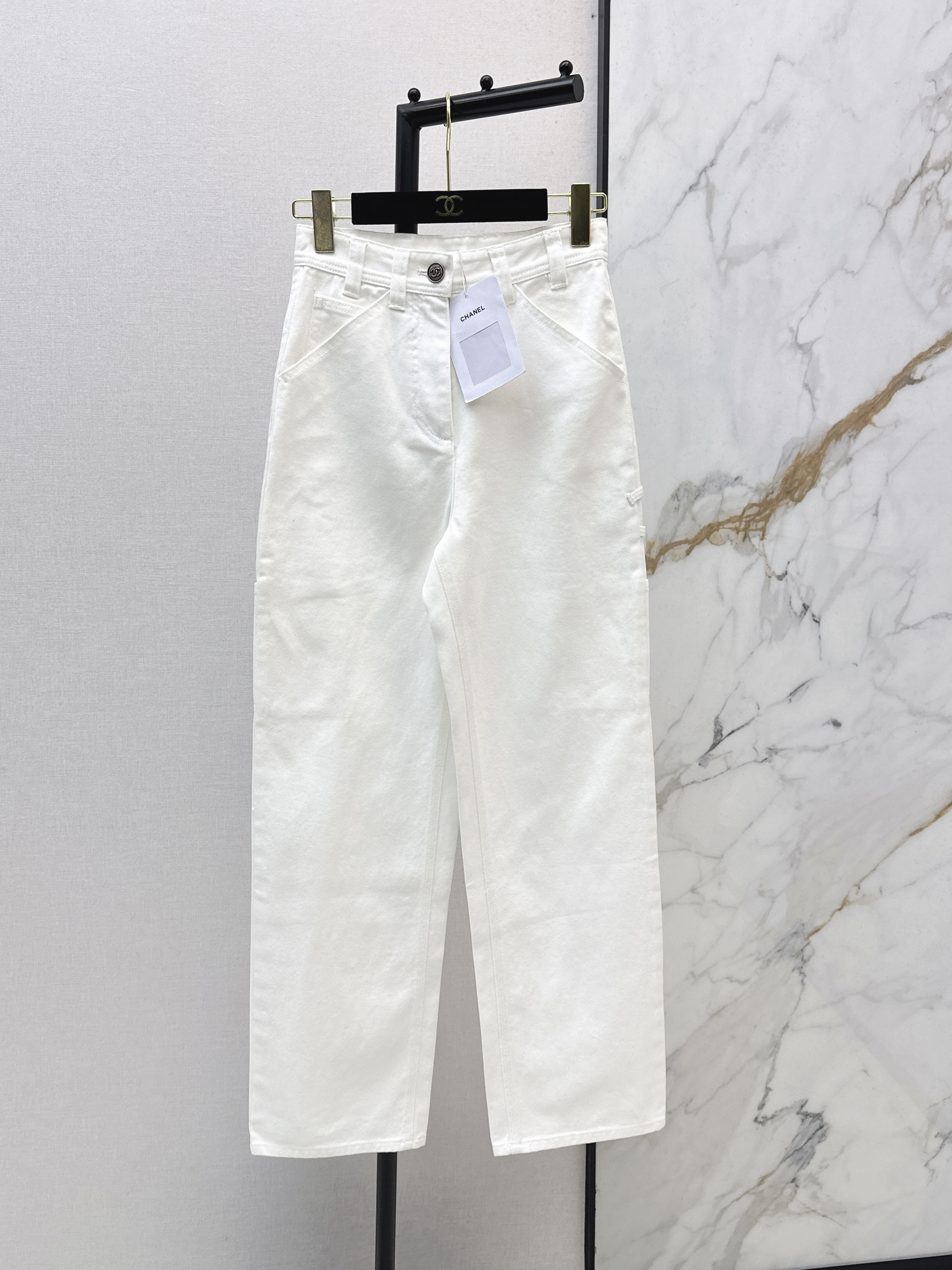 Chan 26ss wige-leg jeans