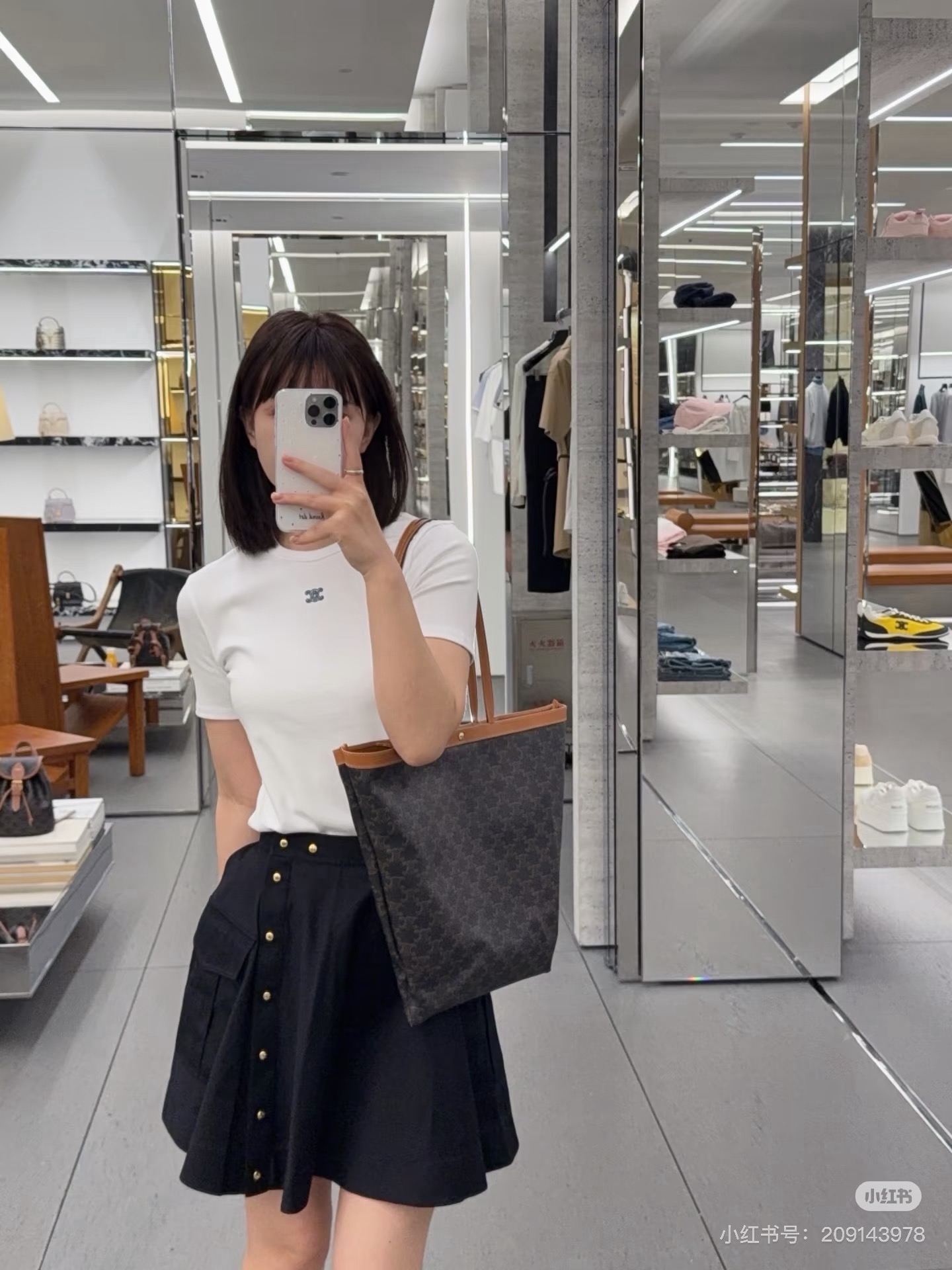 Celi 26ss cargo mini skirt