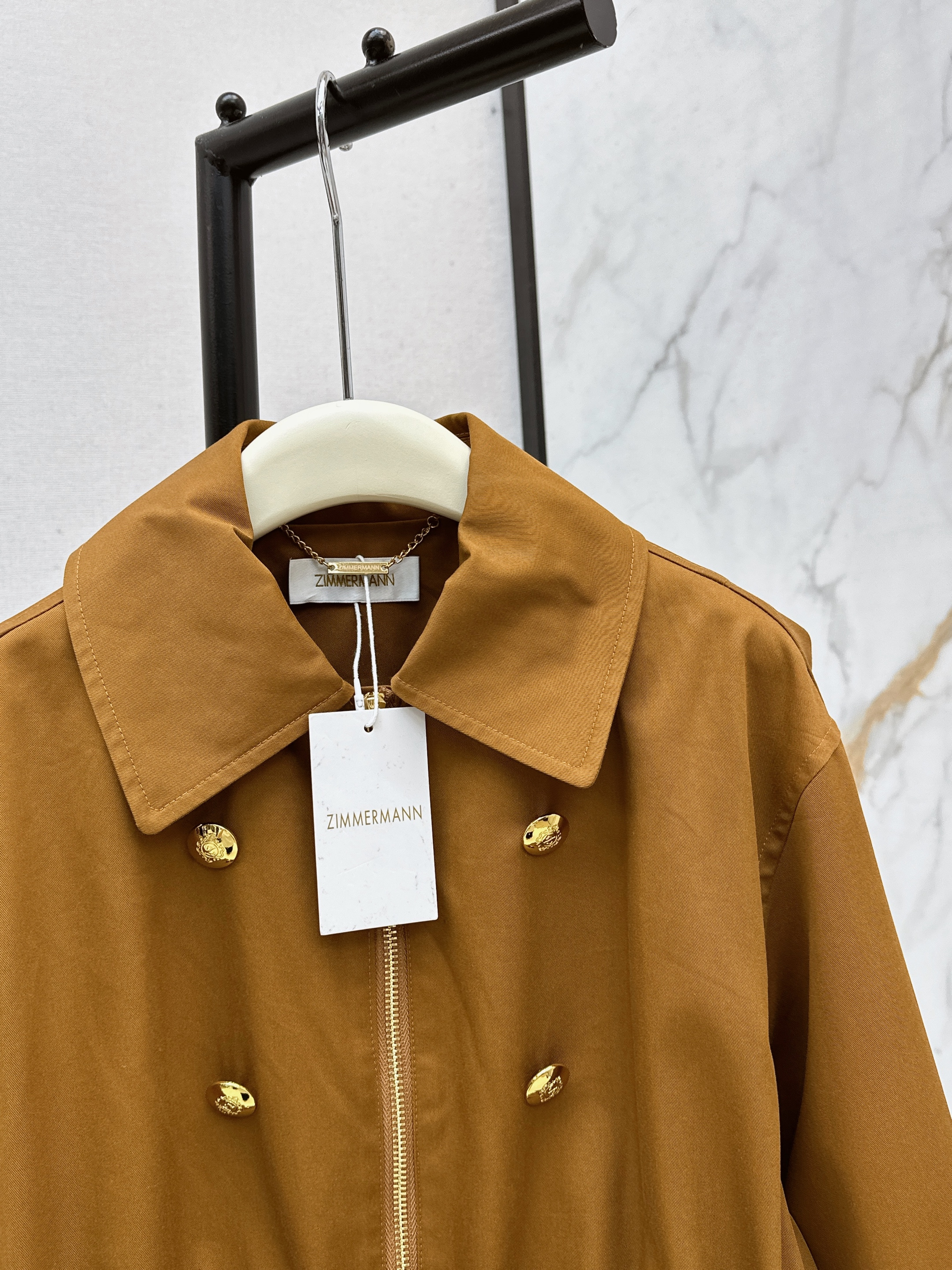 Zimm 26ss drawstring trench coat