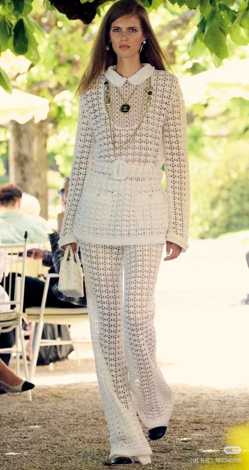 Chan 26ss hollow knitwear