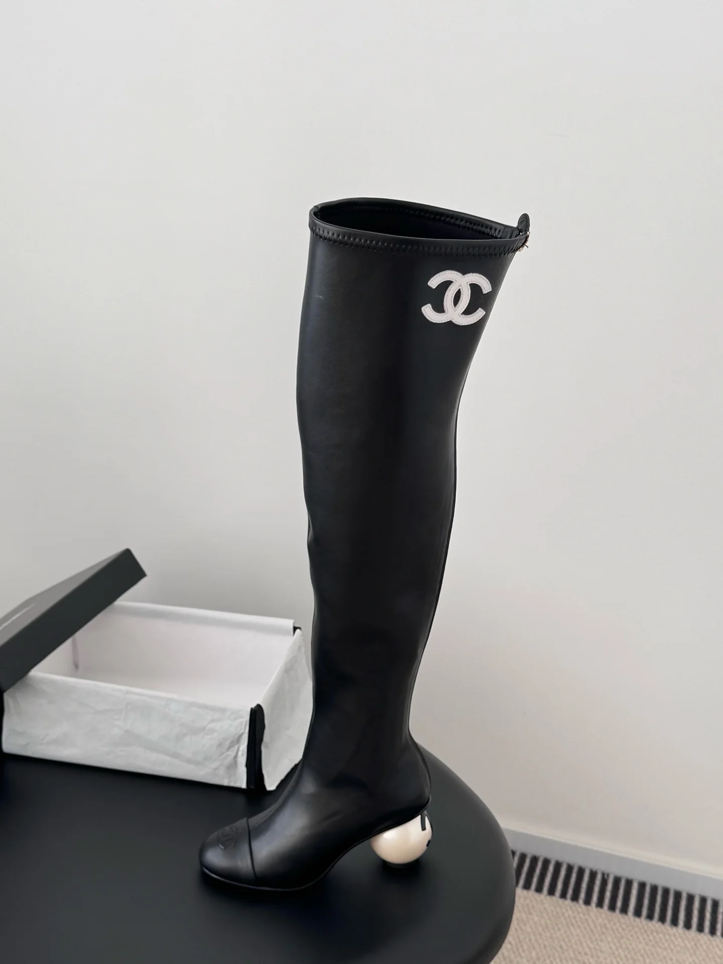 Chan 25fw over the knee boots