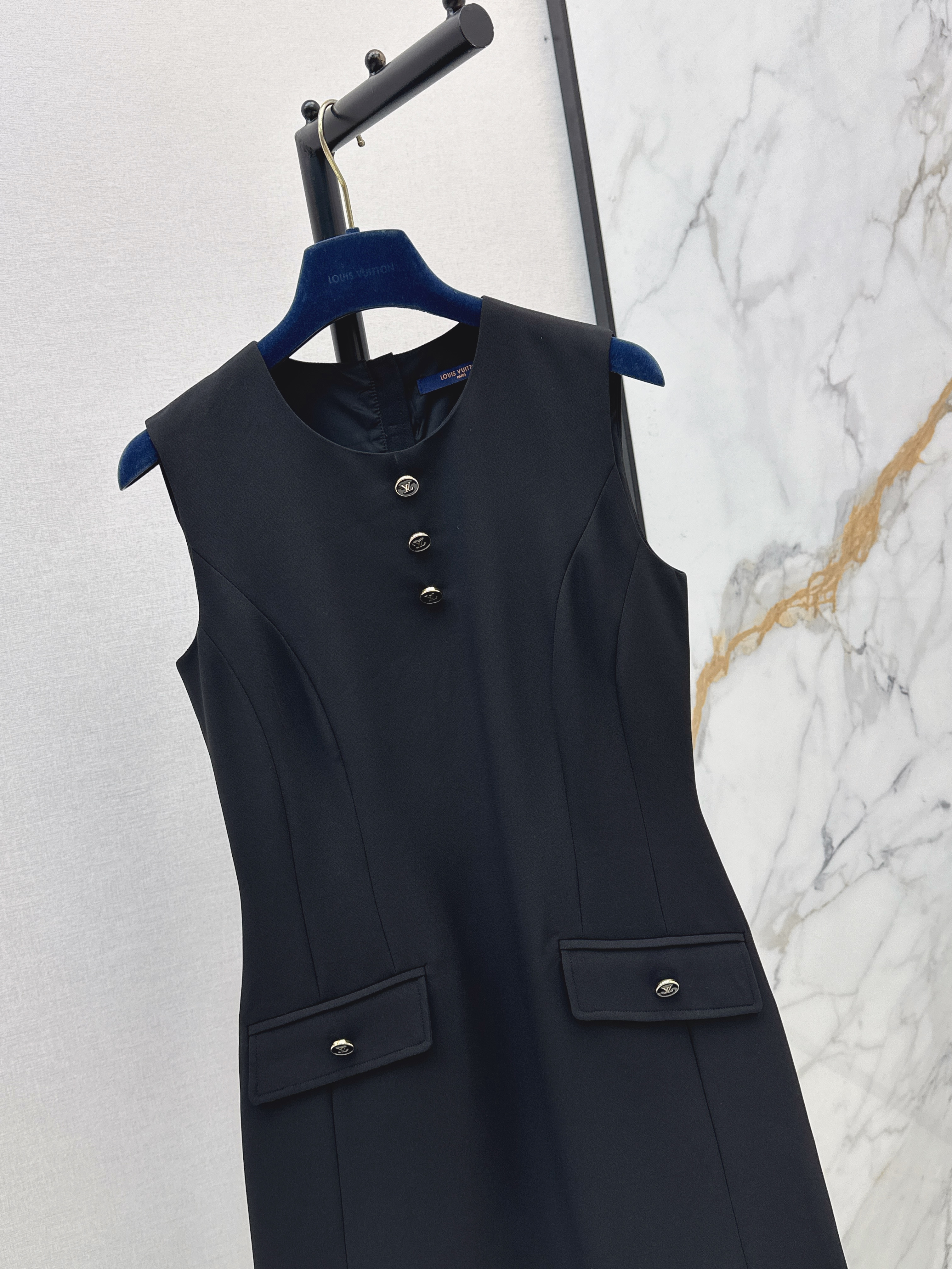 Louis 26SS Sleeveless Shift Mini Dress