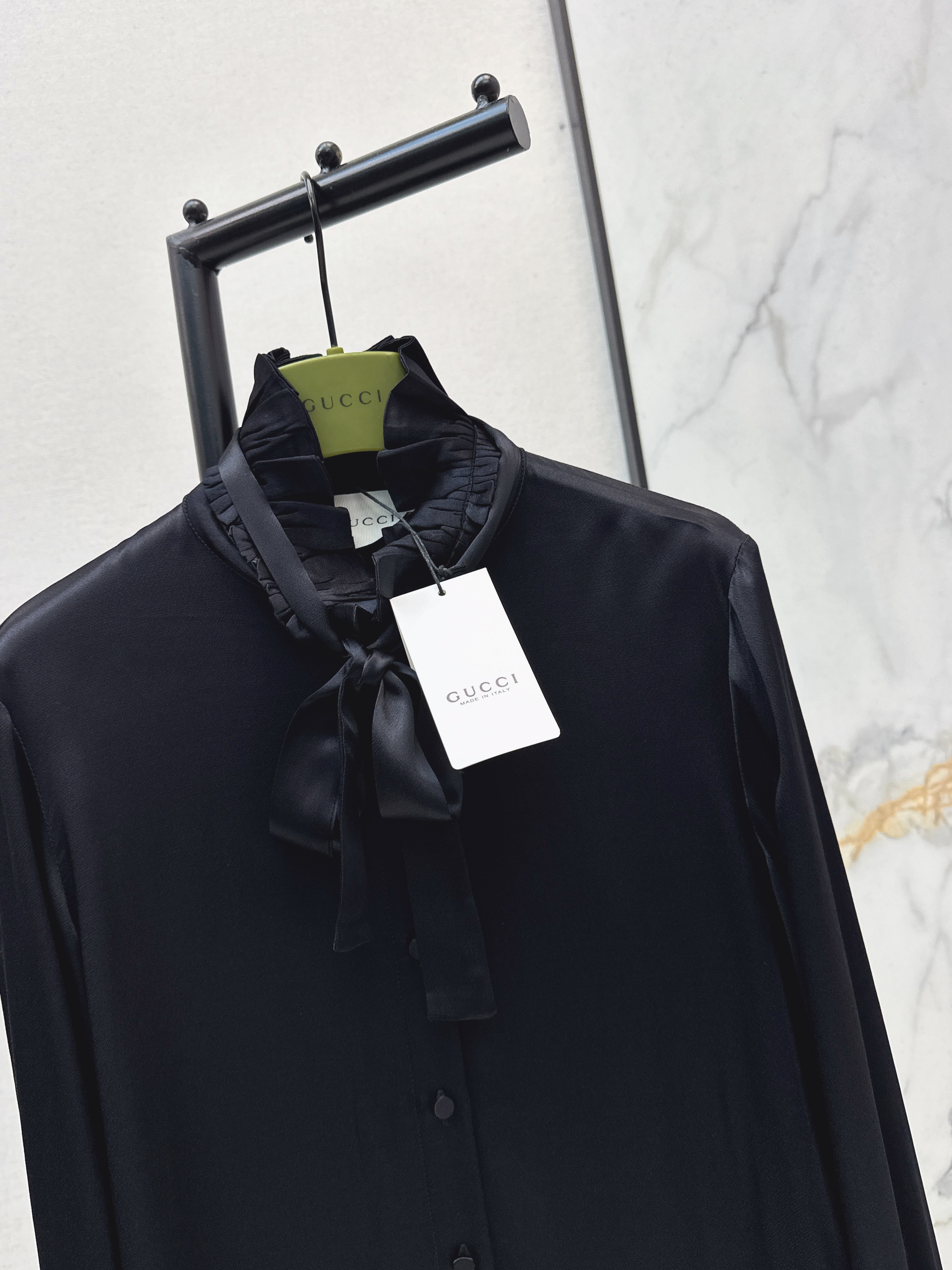 Guc 26ss ruffle ribbon shirts