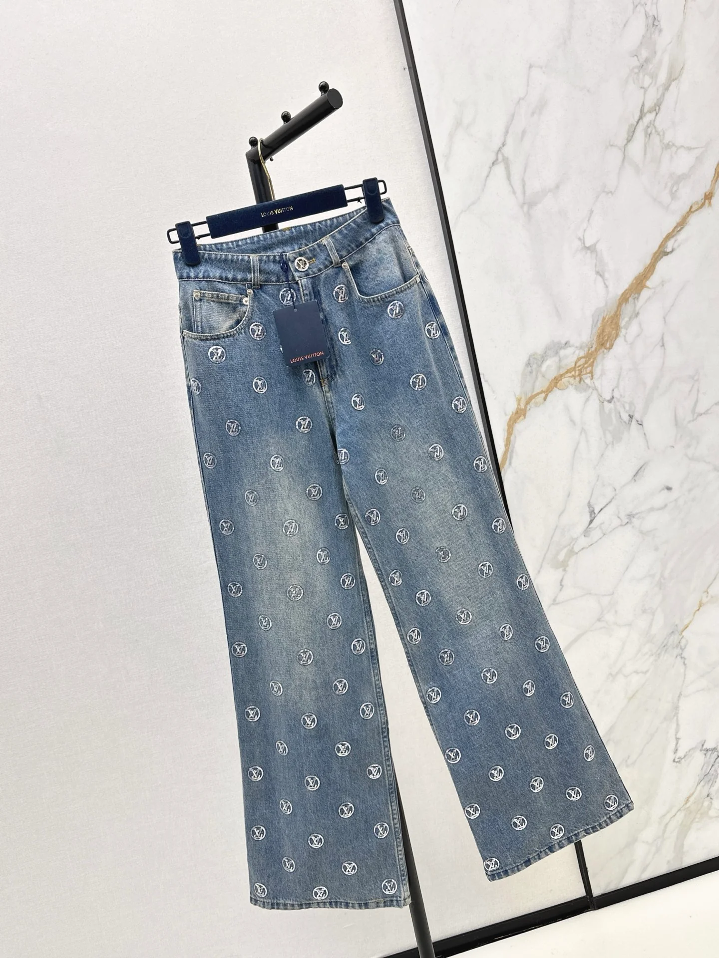 Loui 25fw embroidery denim pants