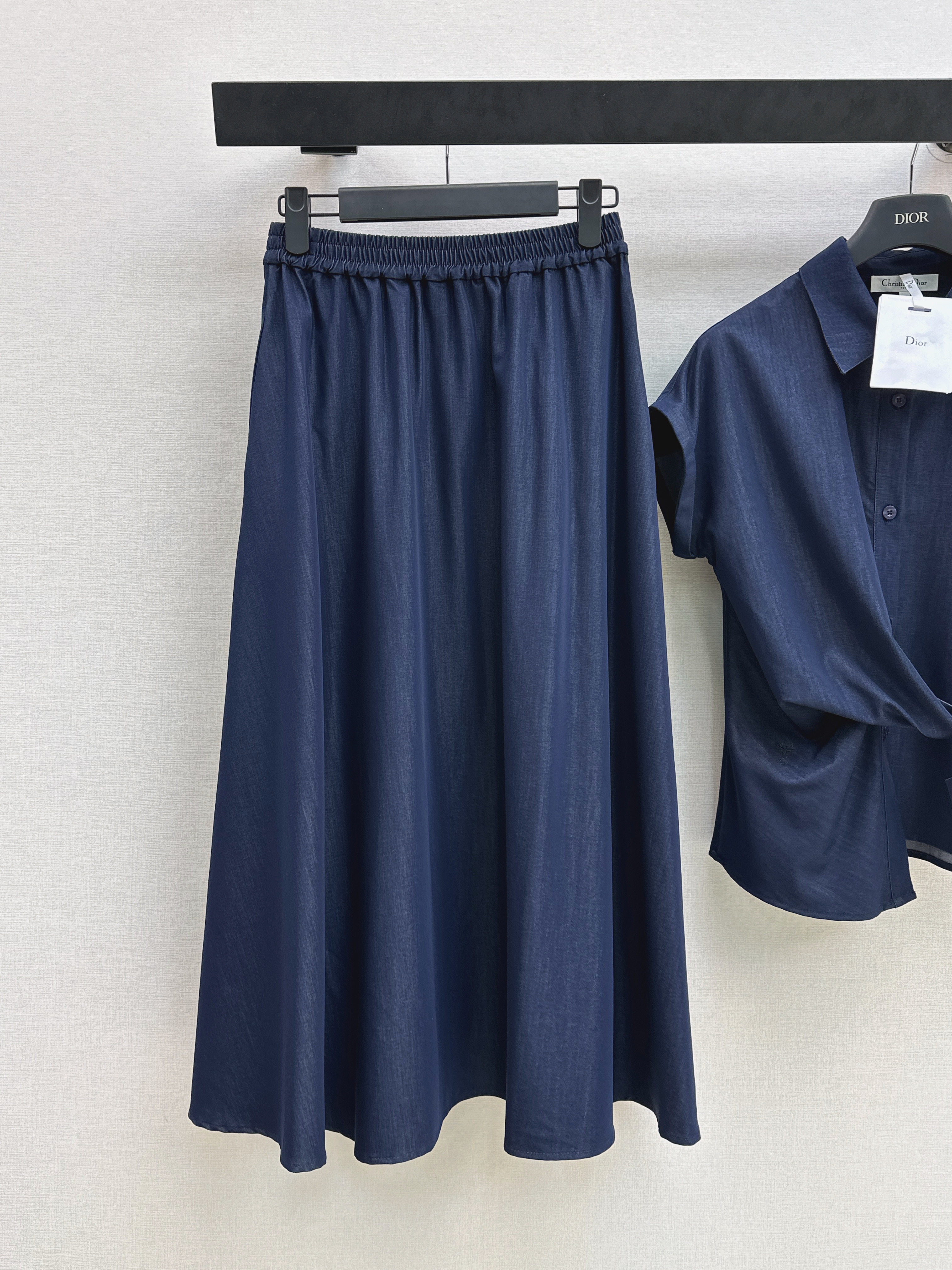 CD 26ss denim sleeveless shirt skirt set