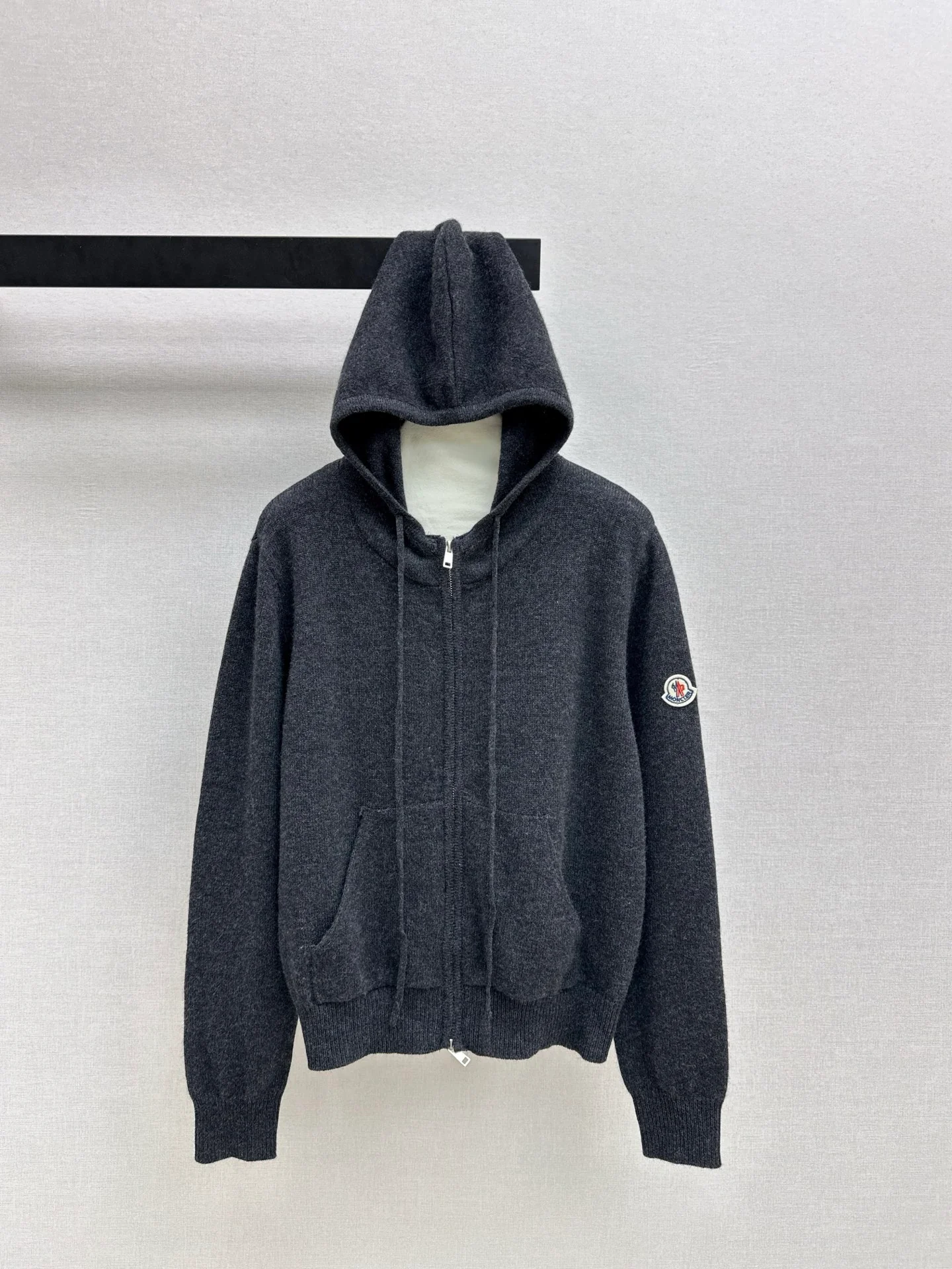 Monc 26ss hooded knit cardigan