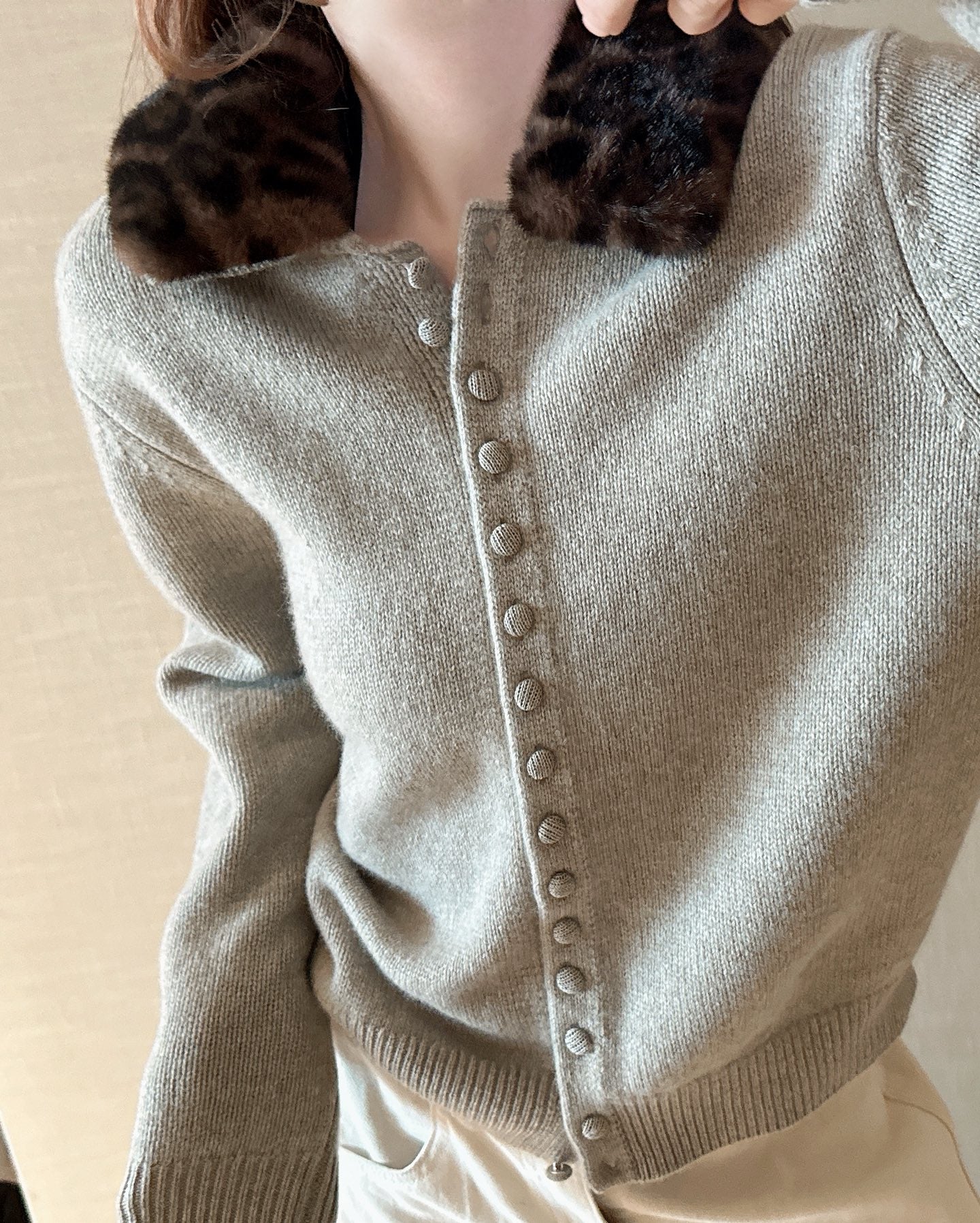 Miu 25fw wool cardigan