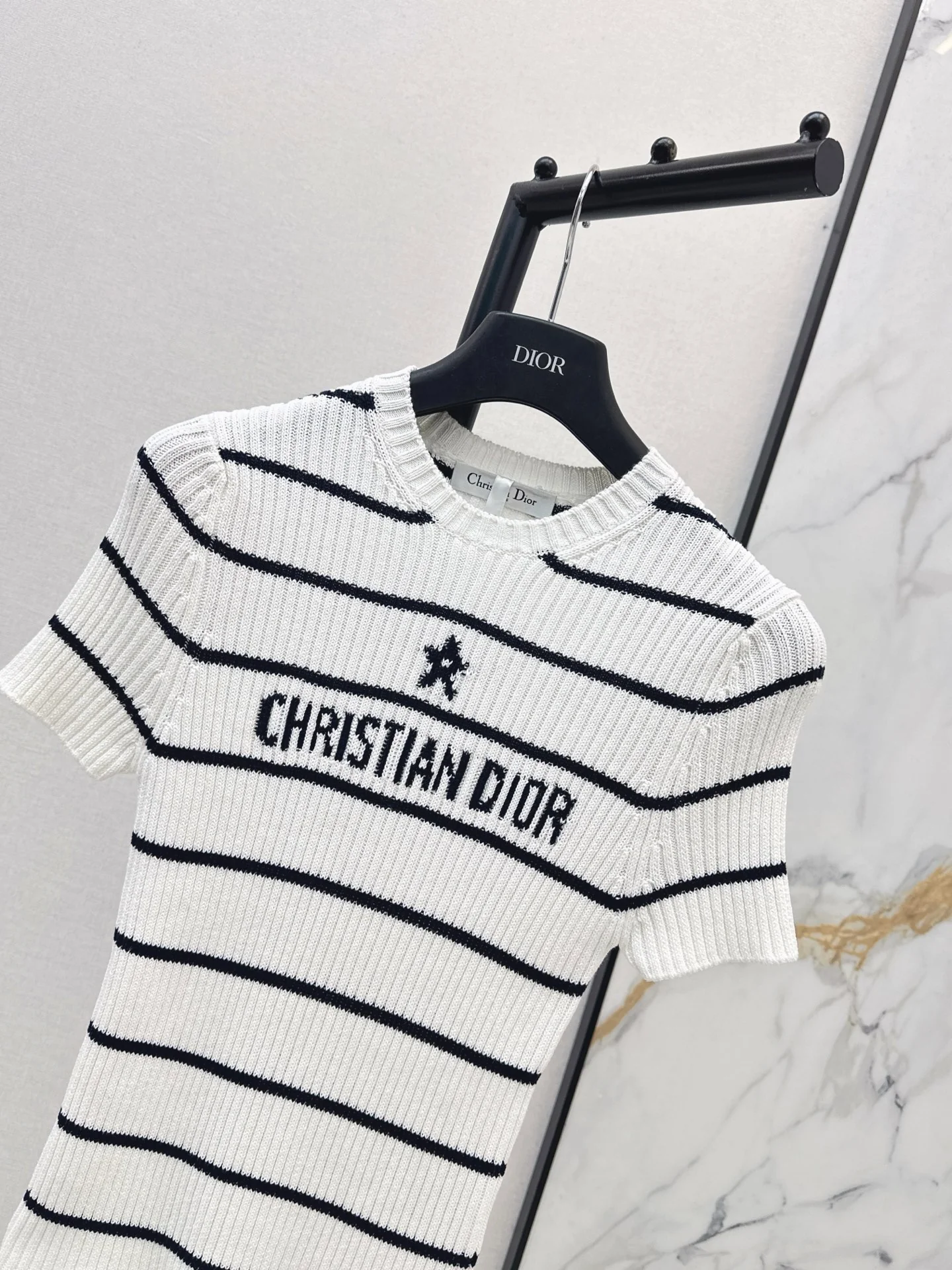 CD 25fw stripe knit t-shirt