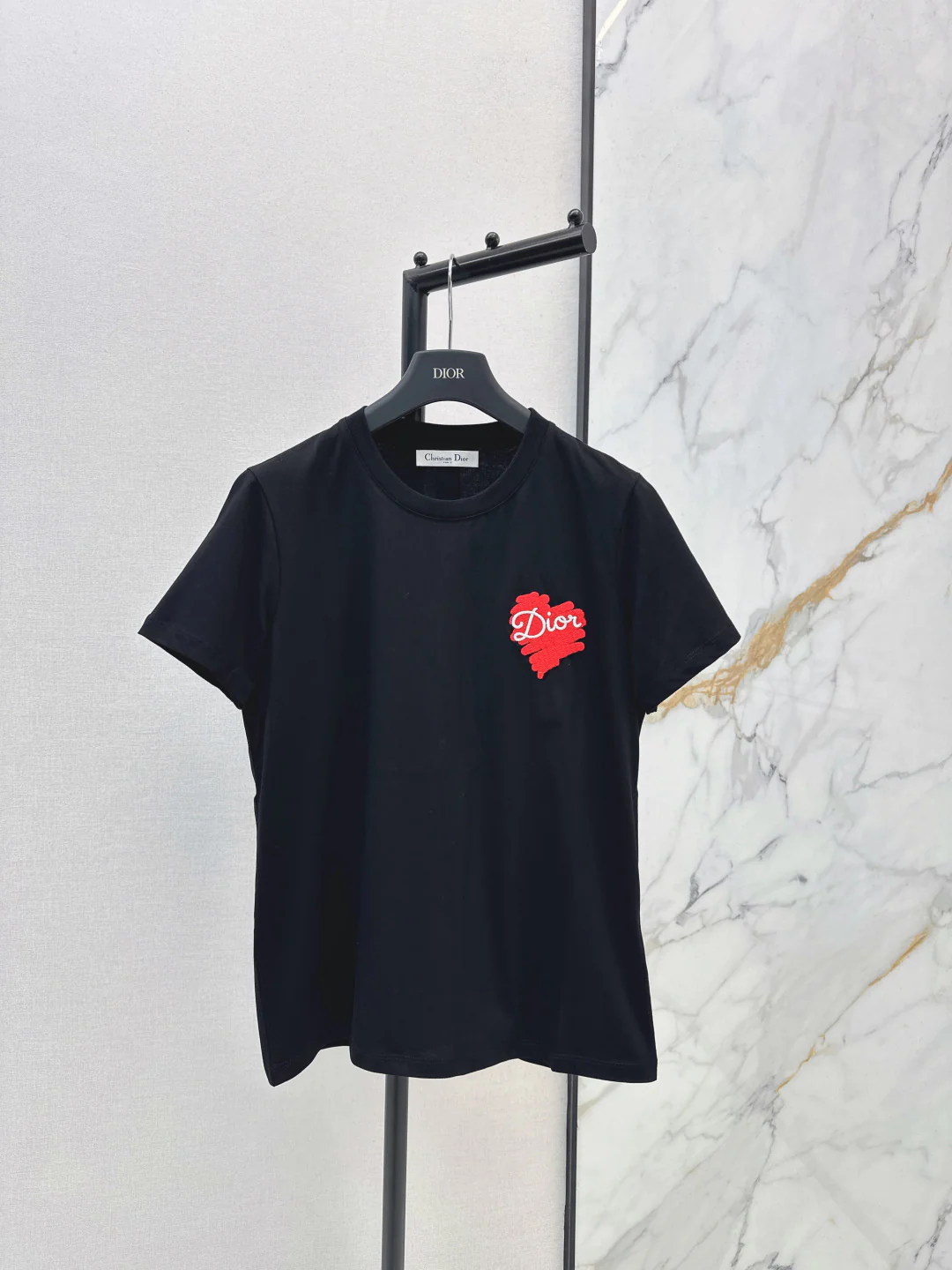 CD 26ss heart print t-shirts