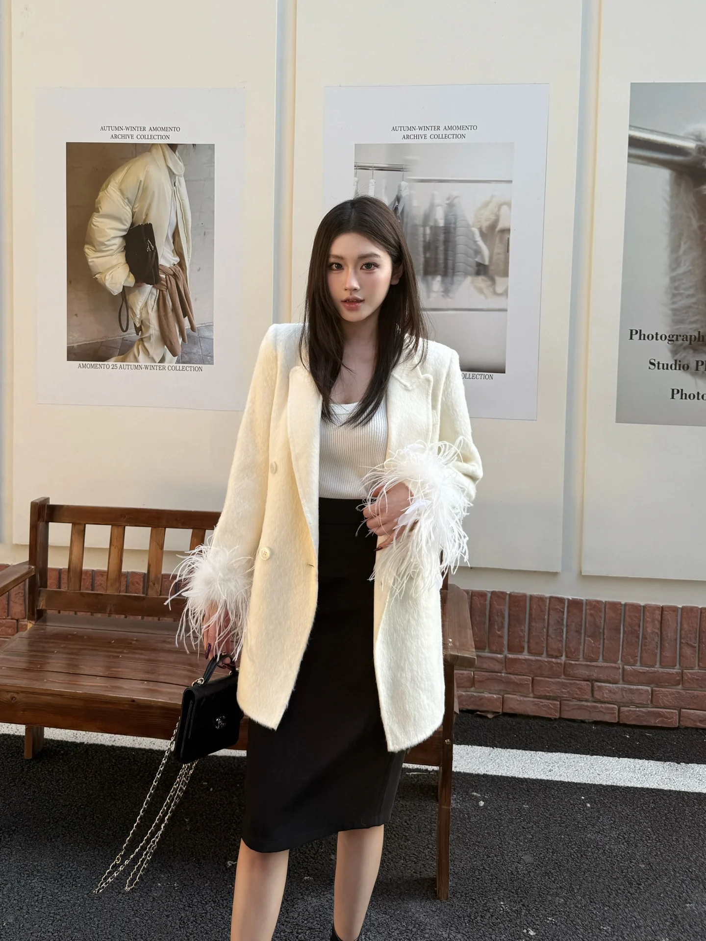 Miu 26ss woolen blazer jacket