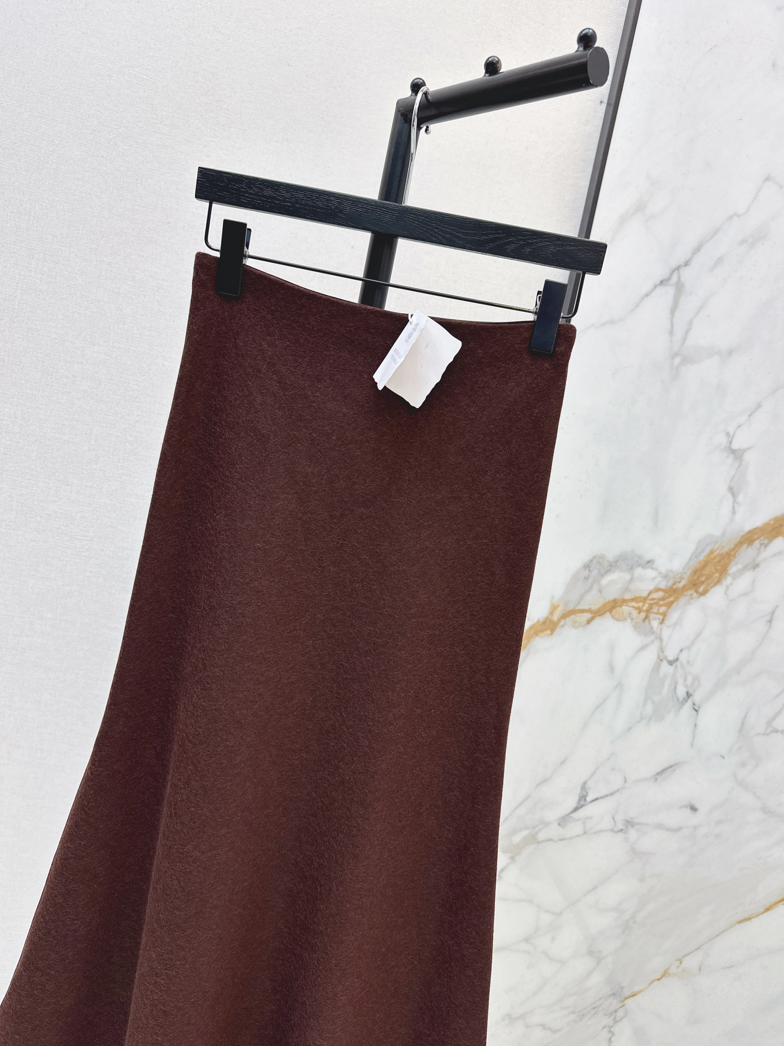 Brun 26ss godet skirt