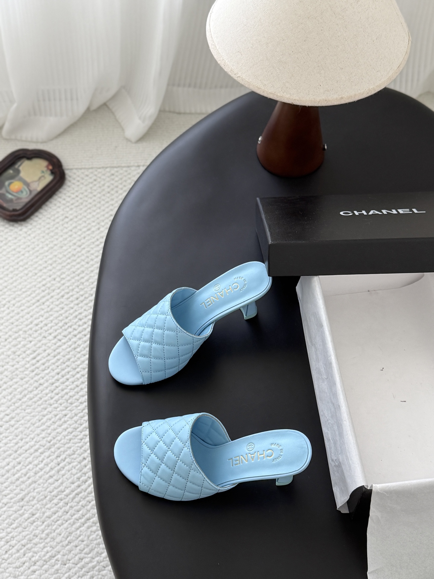 Chan 26ss kitten heels sandals