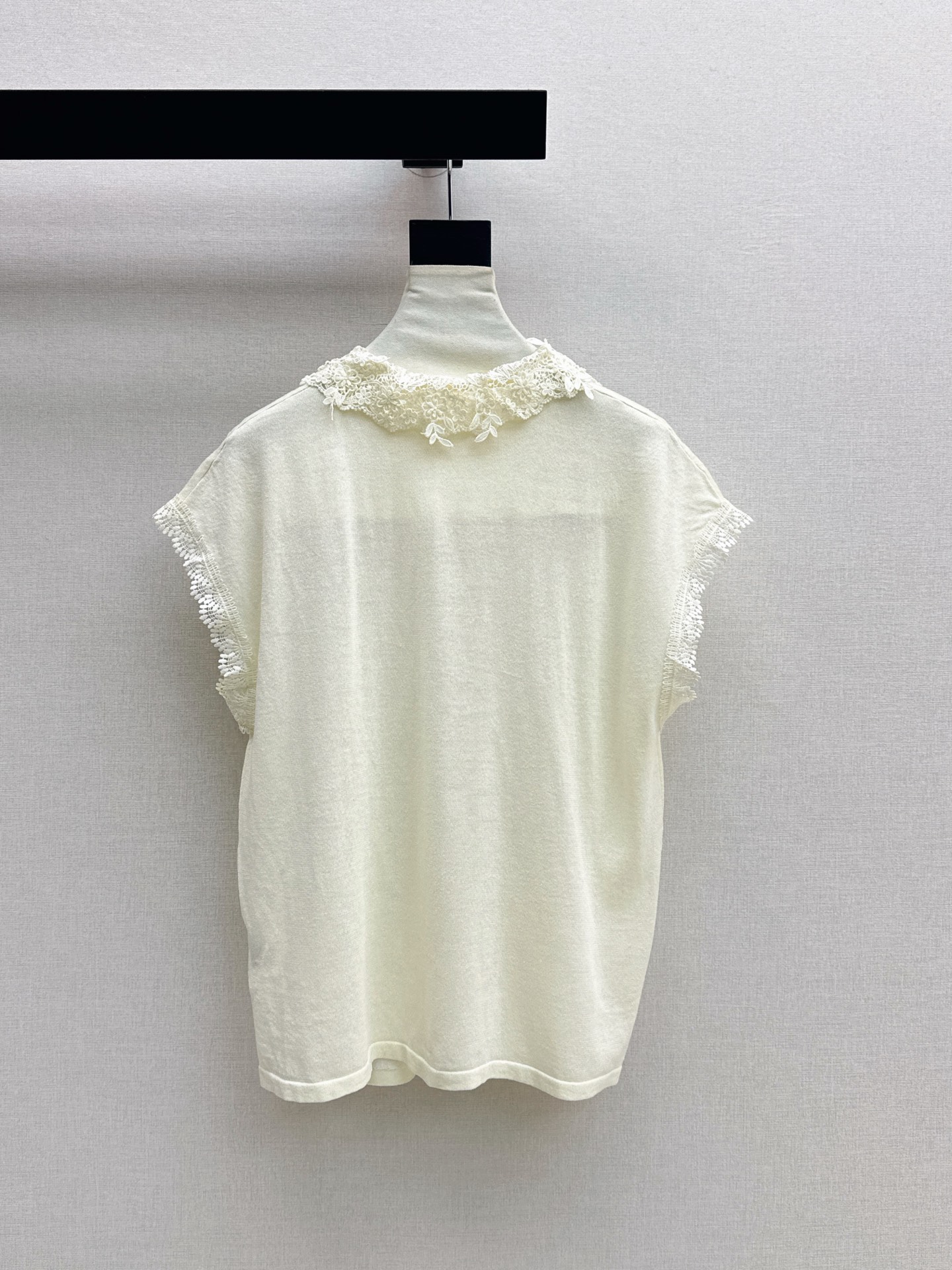 ES 26ss lace trim knitwear
